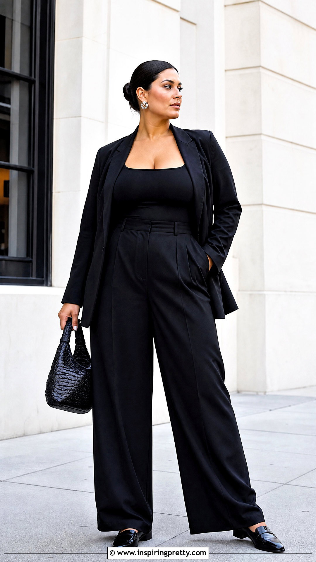 Black Shapewear Crop Top Monochrome Outfit - 20 shapewear crop top outfit ideas