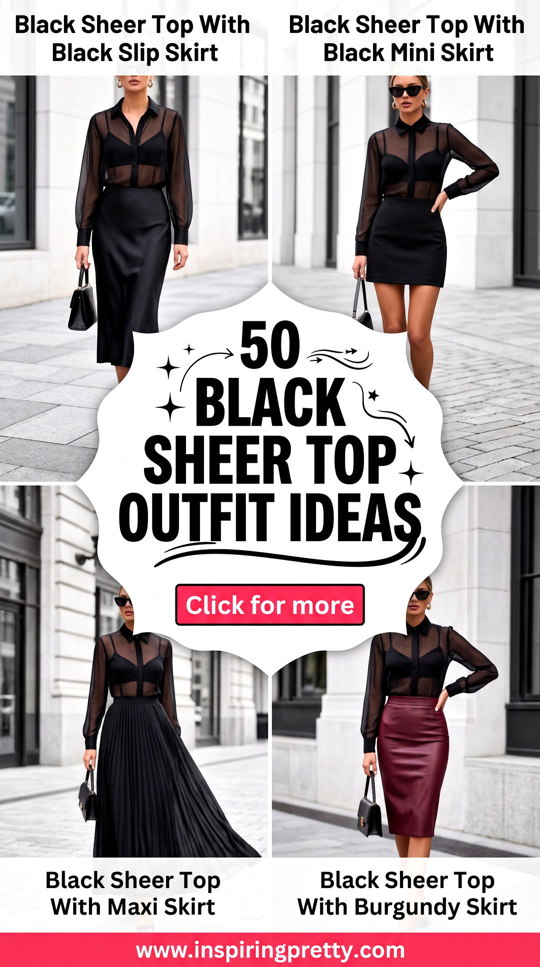 50 Black Sheer Top Outfit Ideas for Fresh Chic Layered Looks - 50 Black Sheer Top Outfit Ideas for Fresh Chic Layered Looks