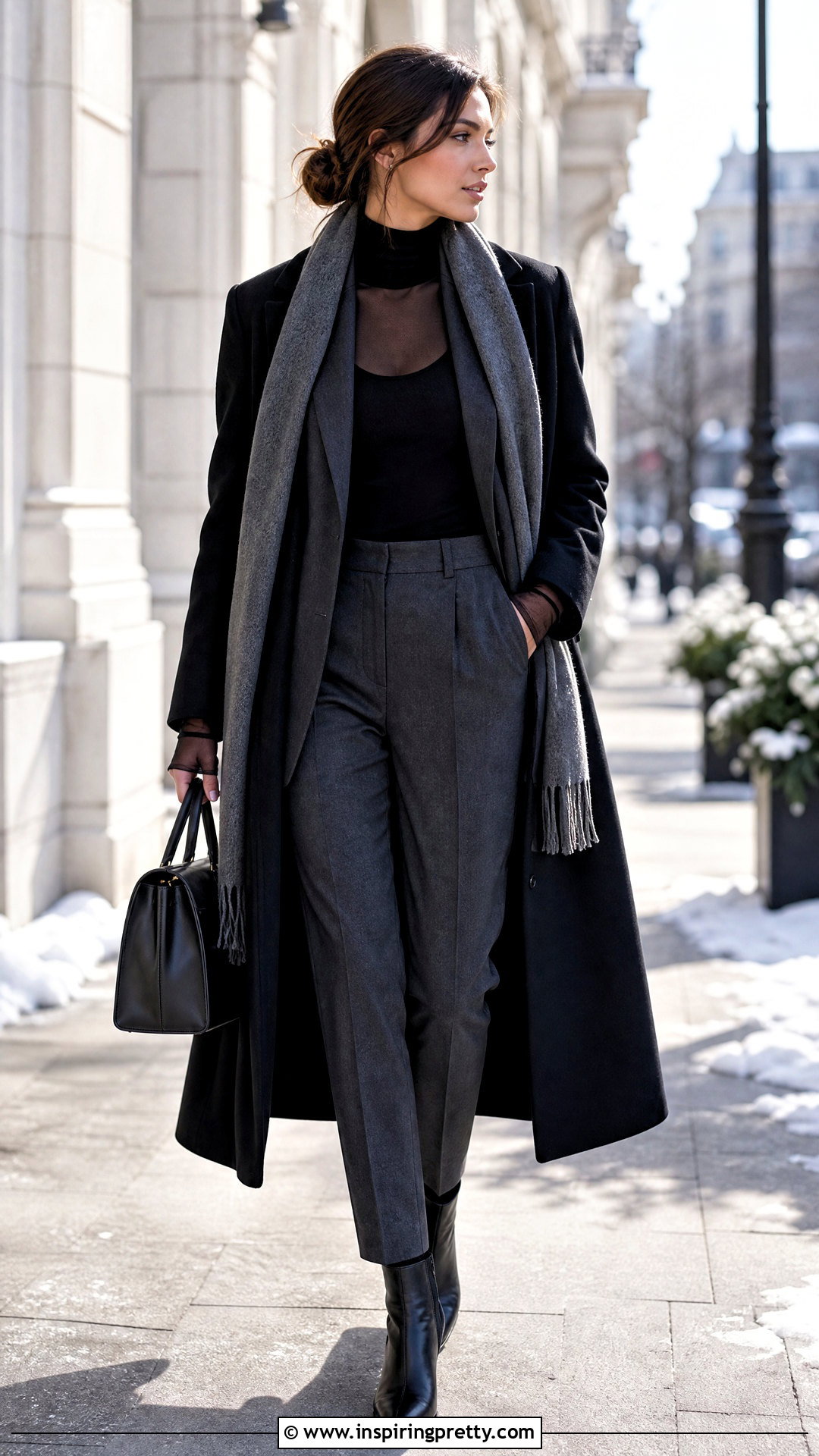 Black Sheer Top Winter Outfit - 50 black sheer top outfit ideas