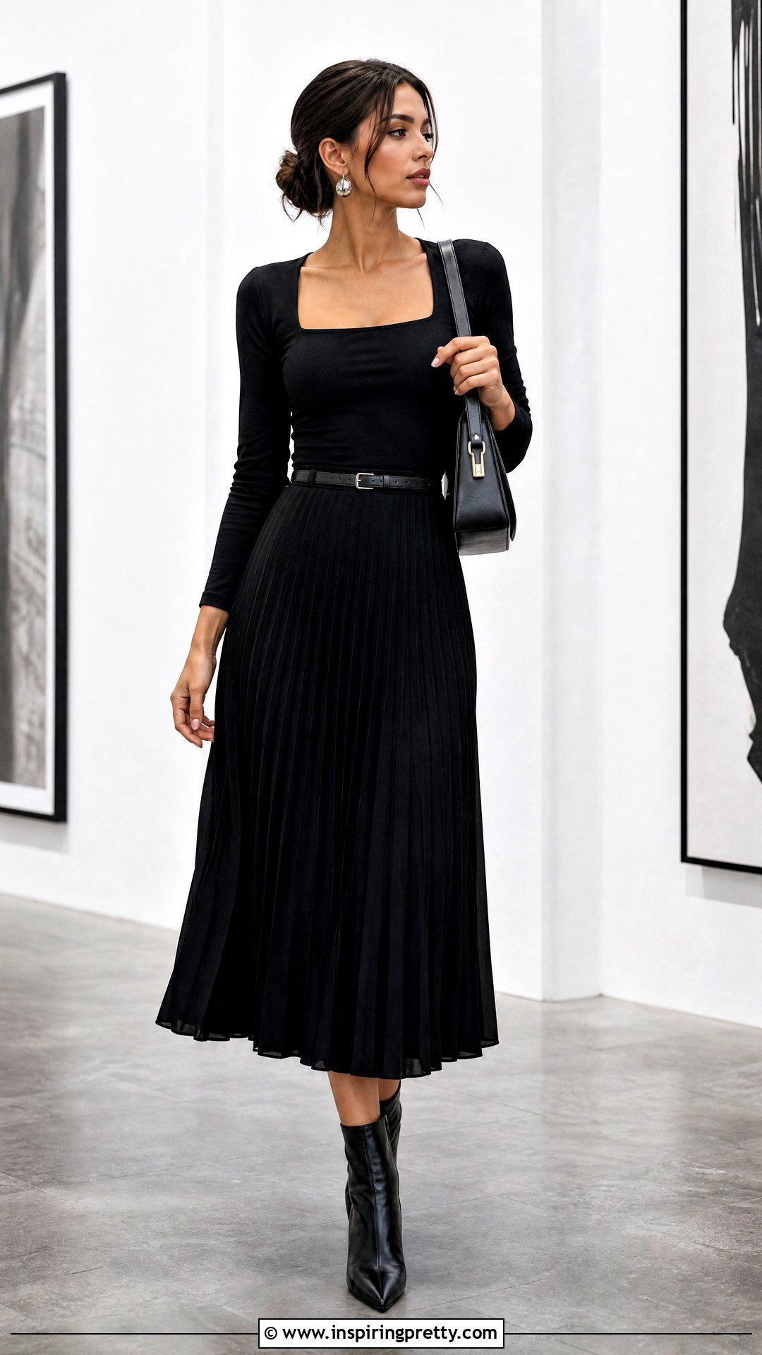 Black Skirt And Matching Black Top - 50 skirt and top styles