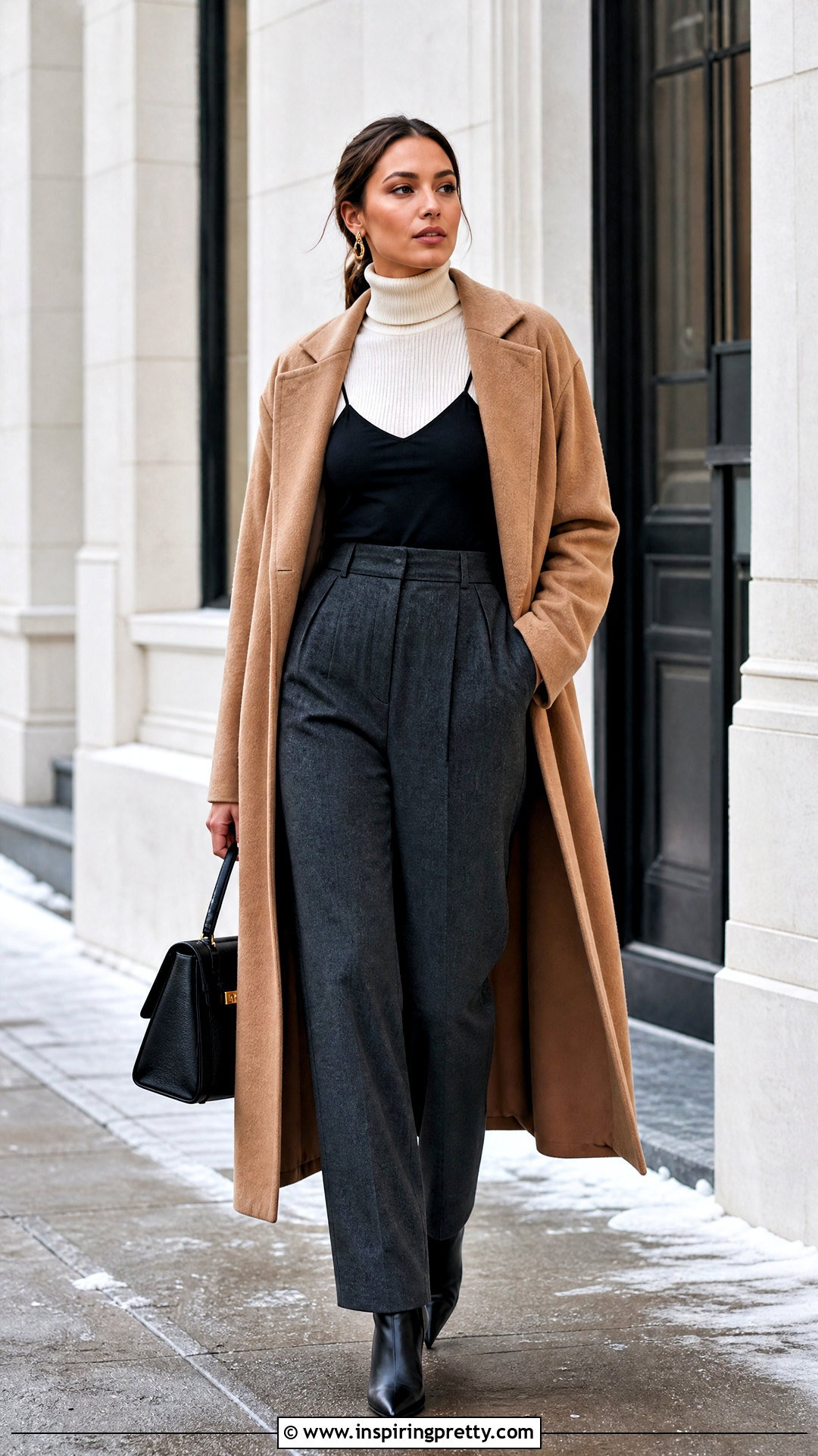 Black Spaghetti Strap Top Winter Outfit - 50 black spaghetti strap top outfit ideas