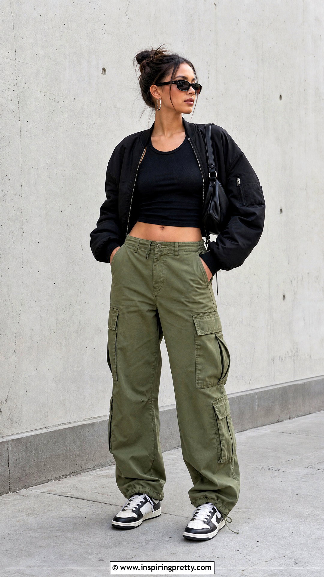 Black Tank Top With Cargo Pants - 50 black tank top outfit aesthetics