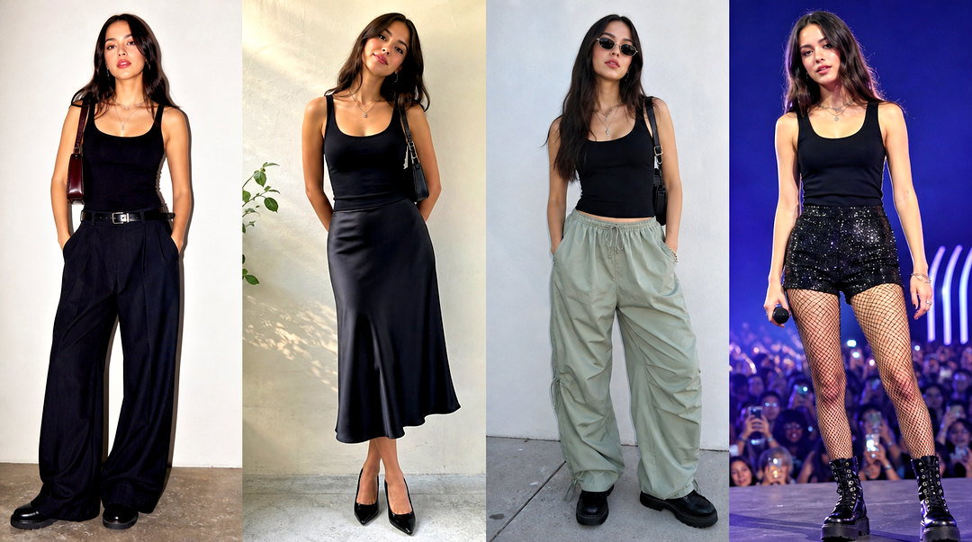 20 Black Tank Top With Olivia Rodrigo Design Outfit Ideas