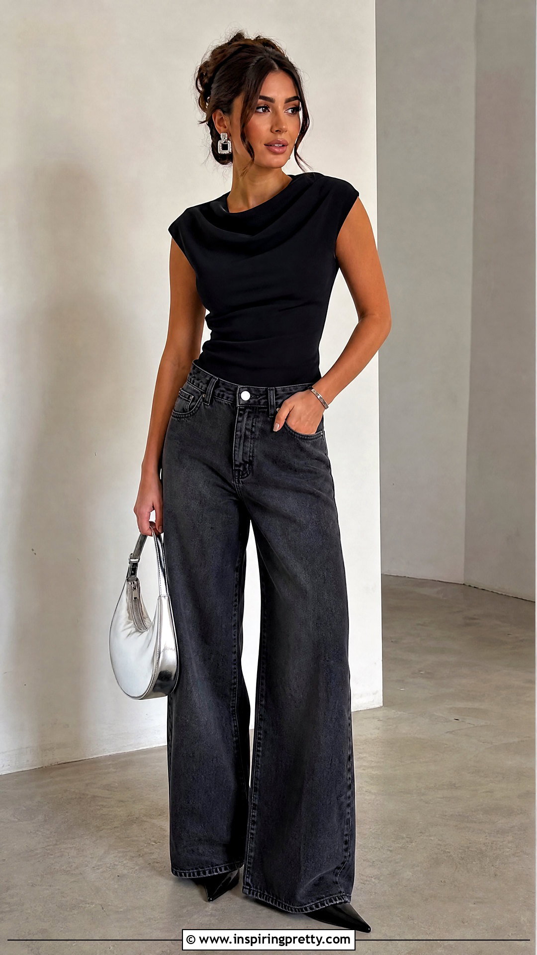 Black Top And Gray Jeans Birthday Outfit - 50 top and jeans outfits for birthday