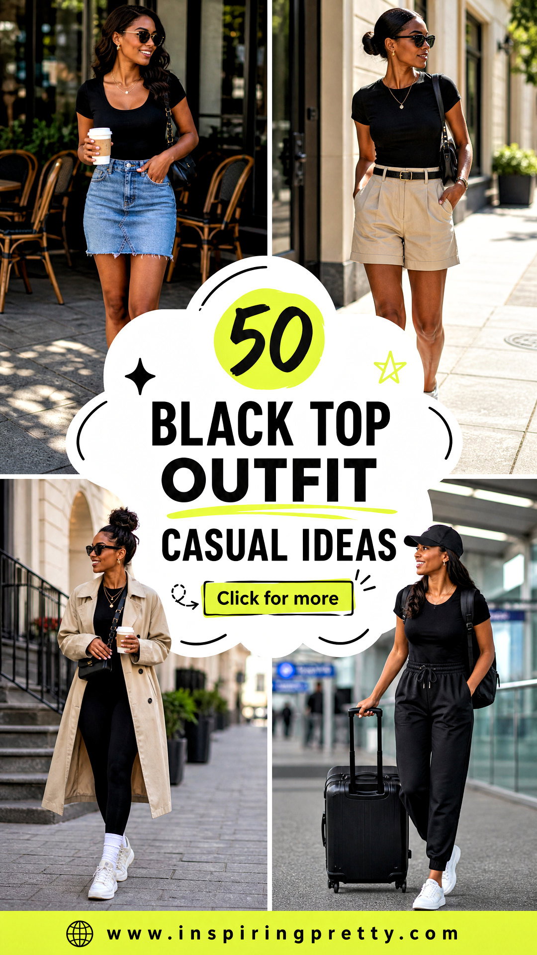 50 Black Top Outfit Casual Ideas for Relaxed Weekend Style - 50 Black Top Outfit Casual Ideas for Relaxed Weekend Style