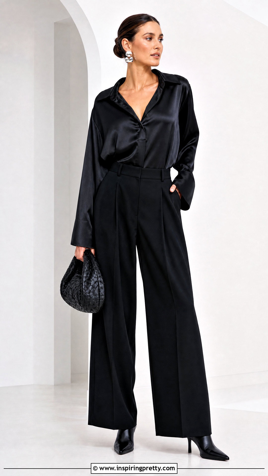 Black Top With Black Pants - 50 top and pants outfit ideas