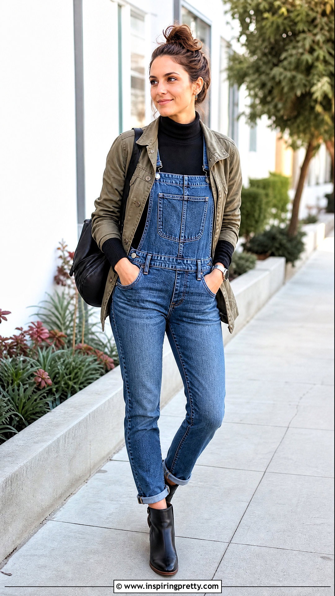 Black Top With Overalls - 50 black top outfits