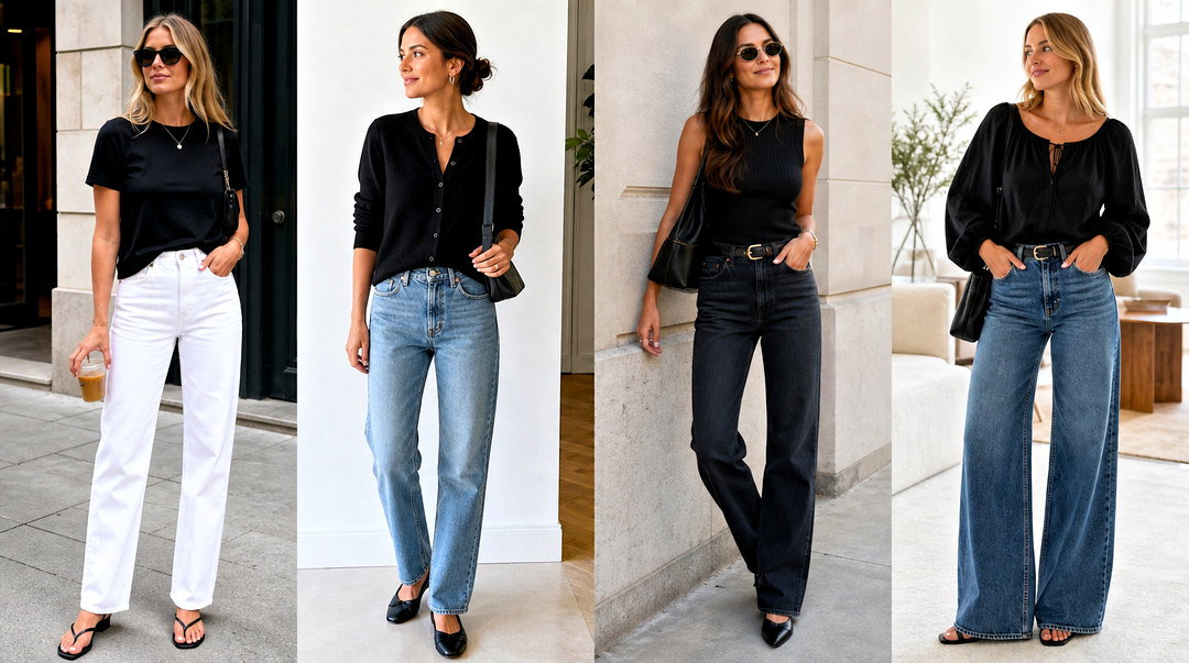 50 Black Top and Jeans Outfit Ideas for Effortless Style