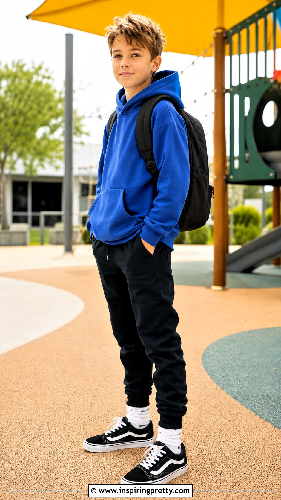 Black Trousers And Colorful Hoodie Outfit - 50 trouser and top for kids