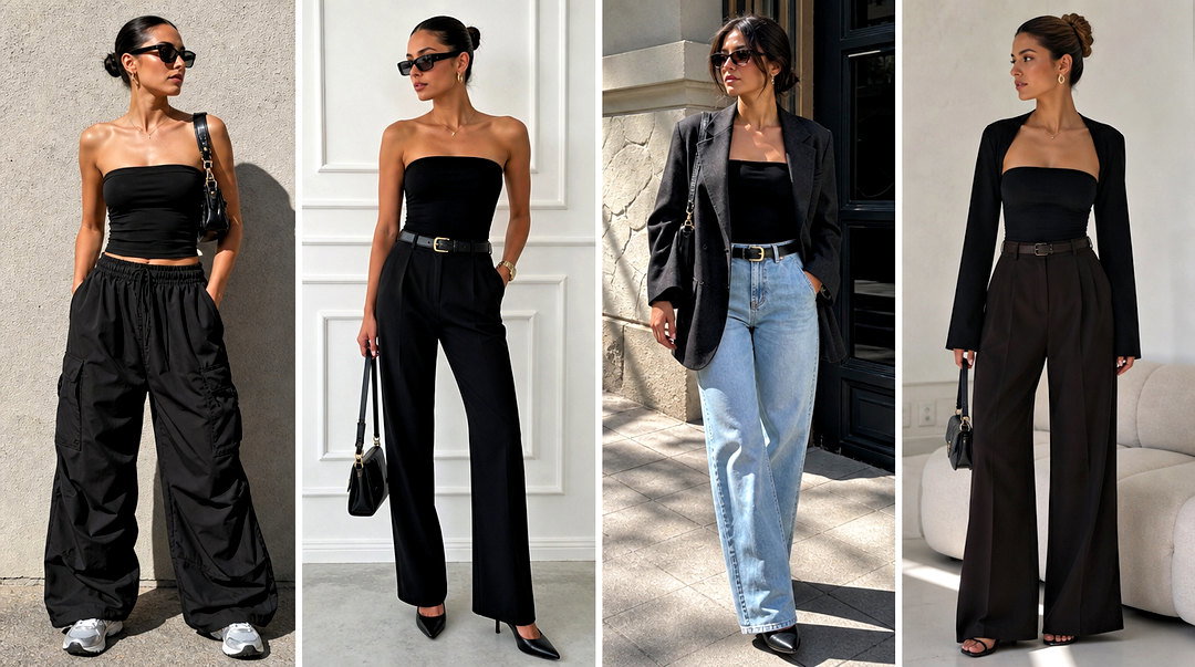 50 Black Tube Top Outfit Ideas for Effortless Summer Style