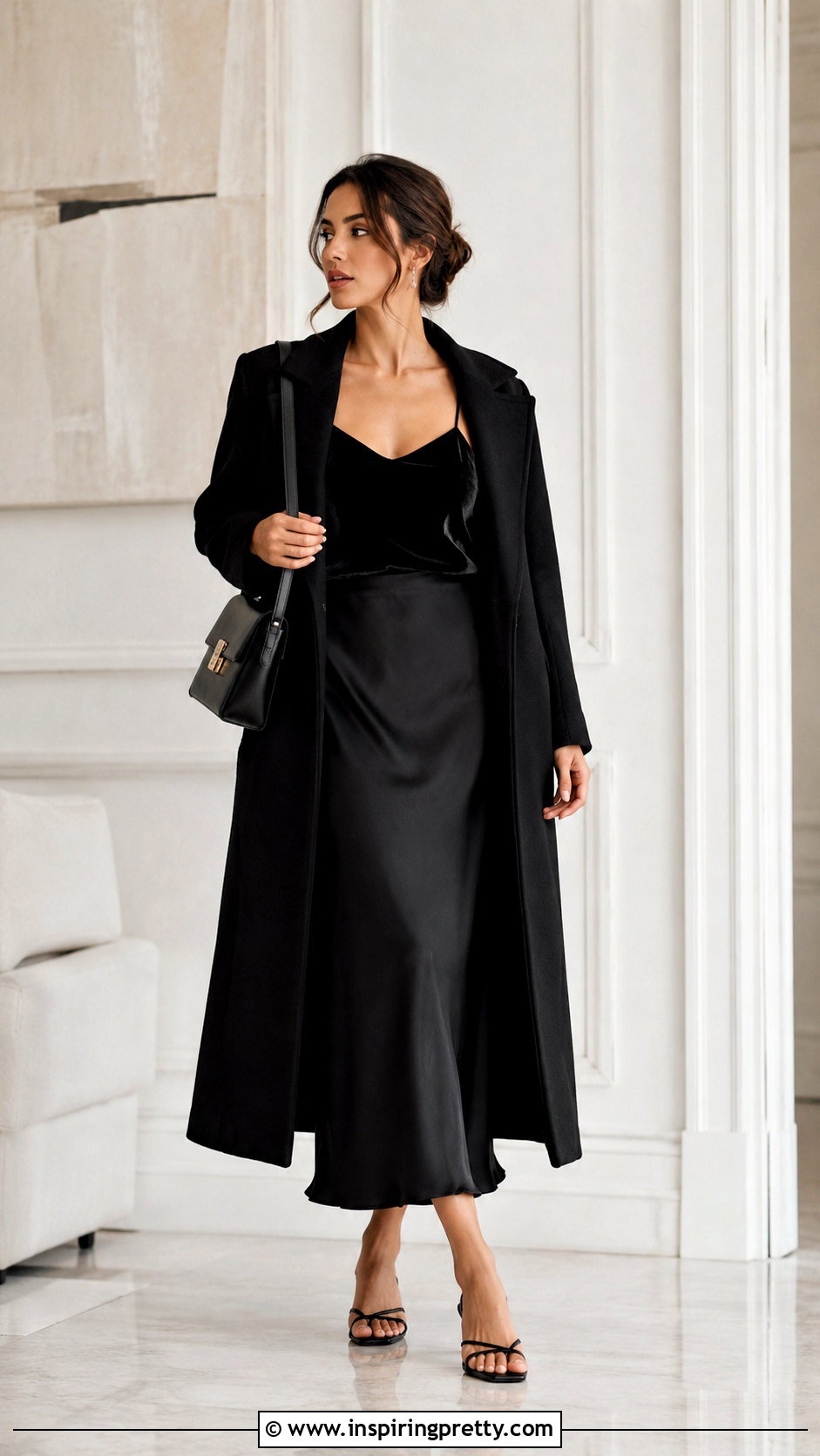 Black Velvet Cami Top With Blazer And Jeans - 20 black velvet cami top outfit ideas