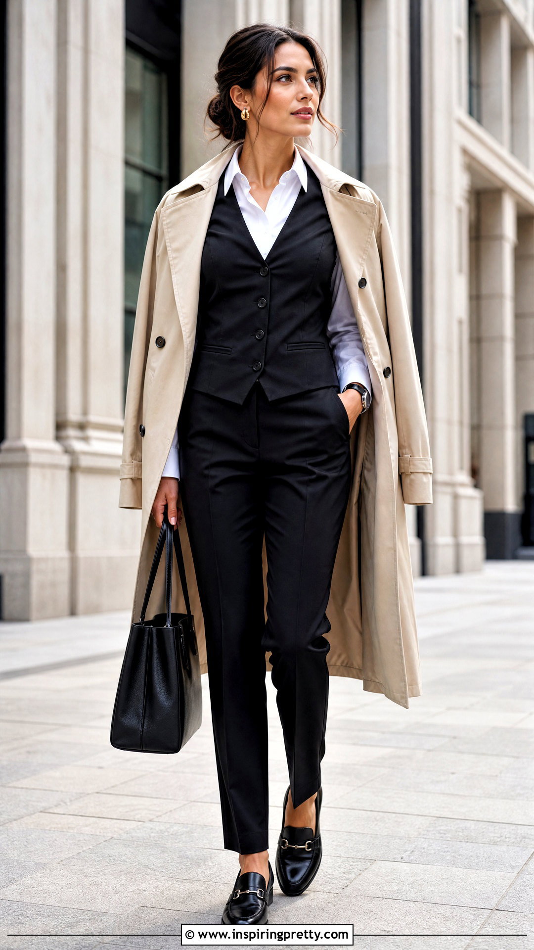 Black Vest Top With White Shirt - 50 Vest Tops outfit ideas