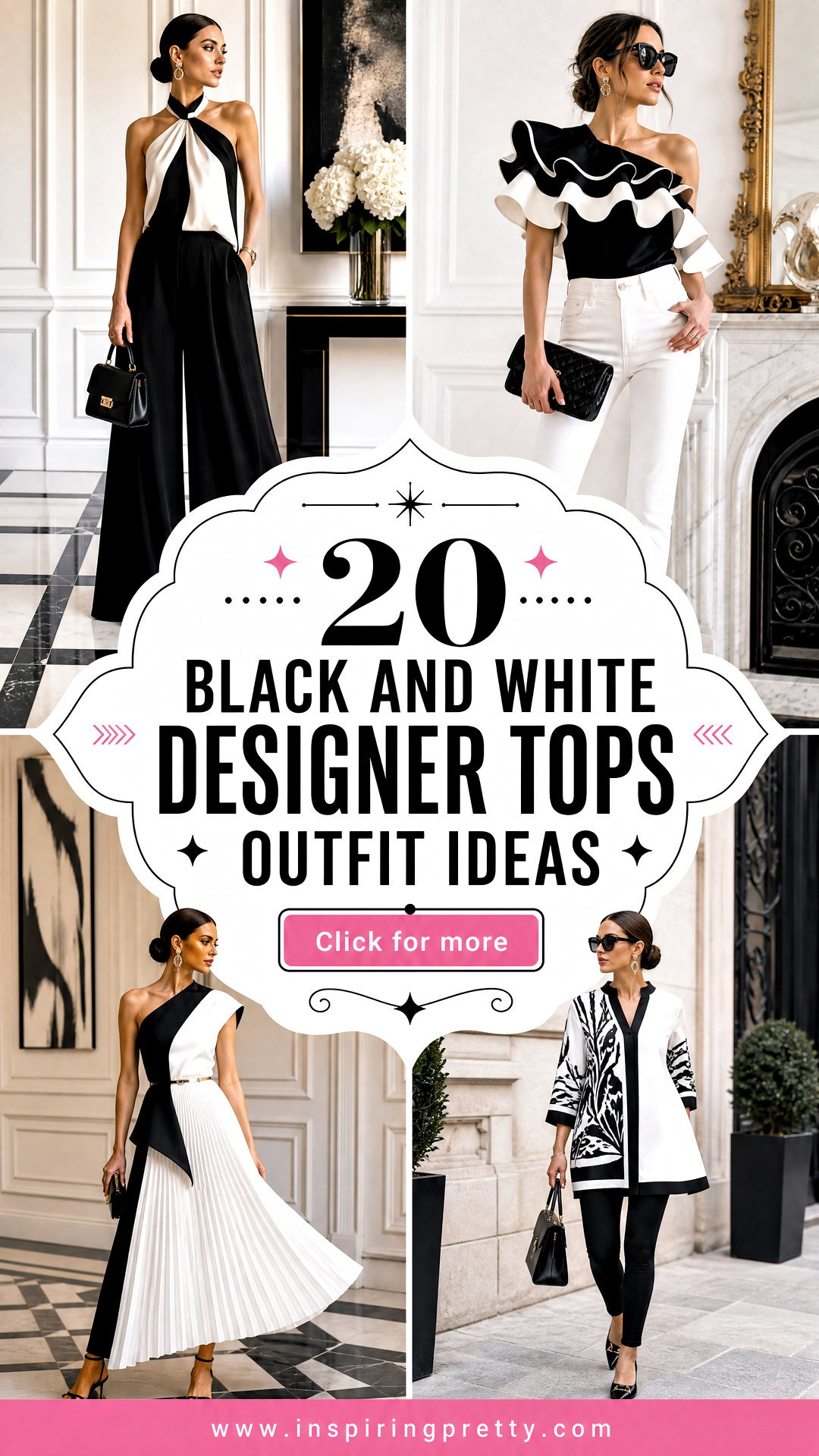 20 Black and White Designer Tops Outfit Ideas to Try Now - 20 Black and White Designer Tops Outfit Ideas to Try Now