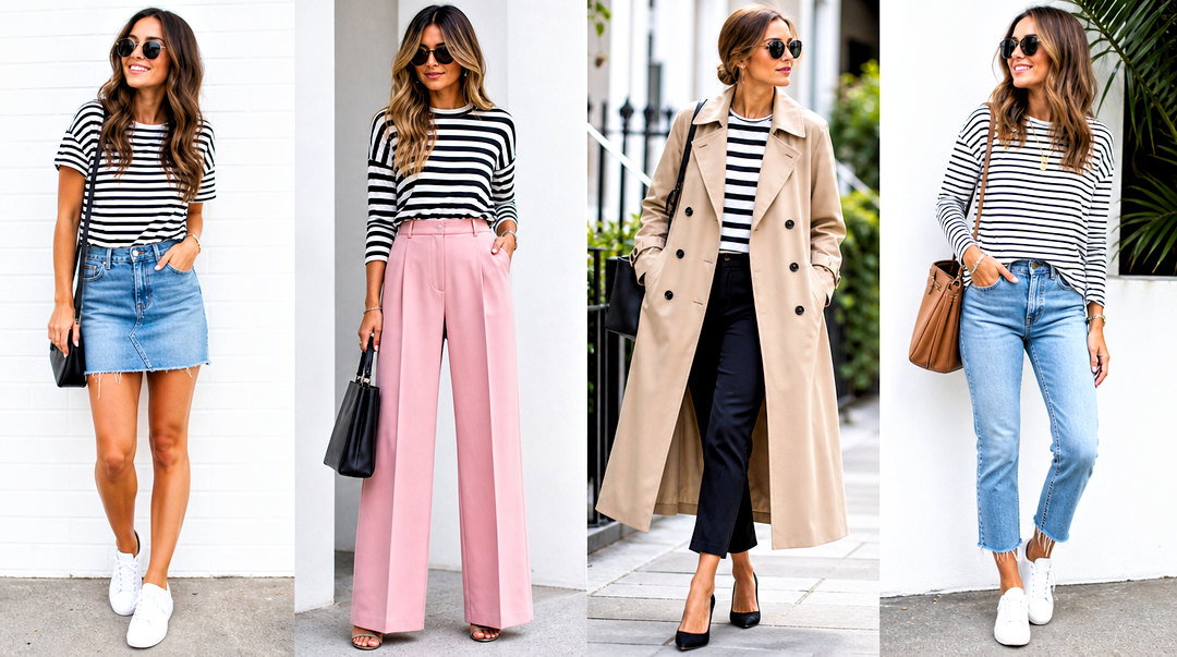 50 Black and White Striped Top Outfit Ideas for Timeless Style