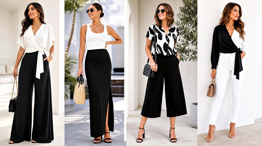 50 Black and White Top Outfit Ideas for Easy Monochrome Style