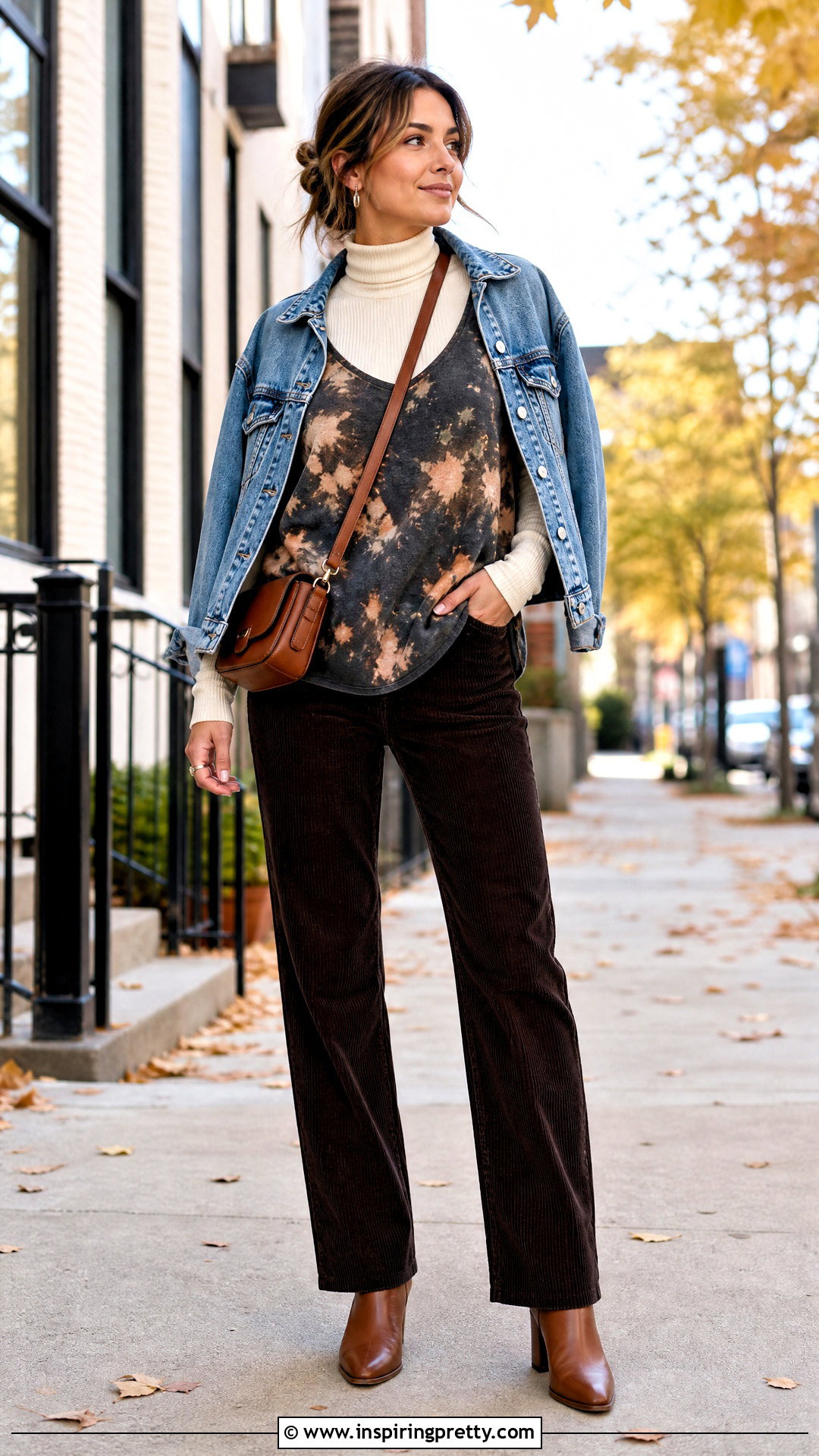 Bleach Tank Top Over A Fitted Turtleneck - 50 bleach tank top outfit ideas