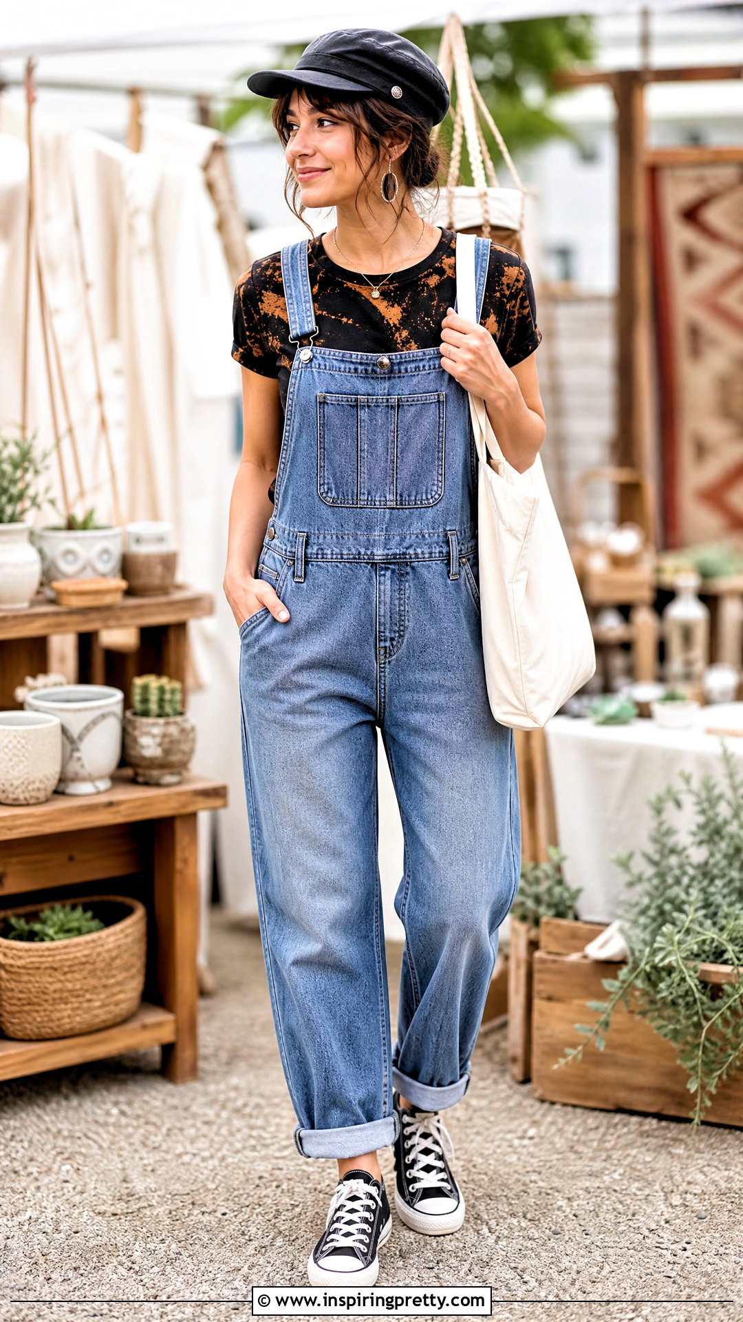 Bleach Top With Overalls - 50 bleach top outfit ideas