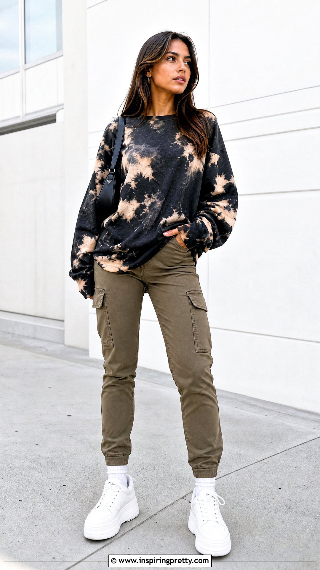 Bleach Top With Platform Sneakers - 50 bleach top outfit ideas