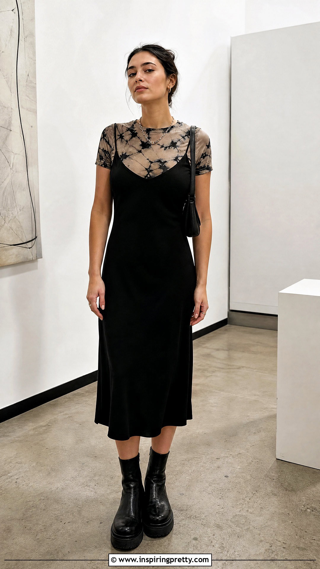 Bleach Top With Slip Dress - 50 bleach top outfit ideas
