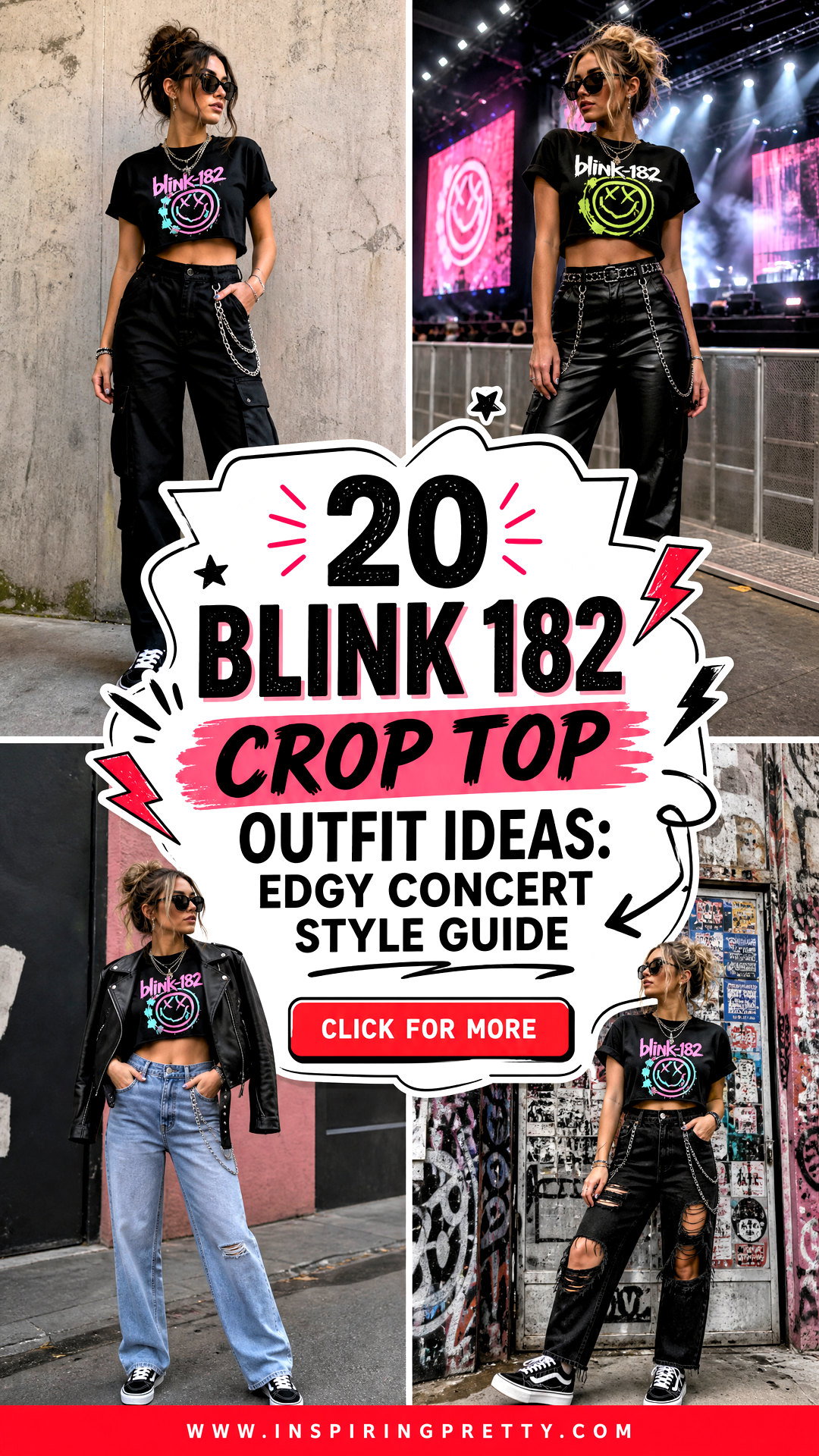 20 Blink 182 Crop Top Outfit Ideas Edgy Concert Style Guide - 20 Blink 182 Crop Top Outfit Ideas: Edgy Concert Style Guide