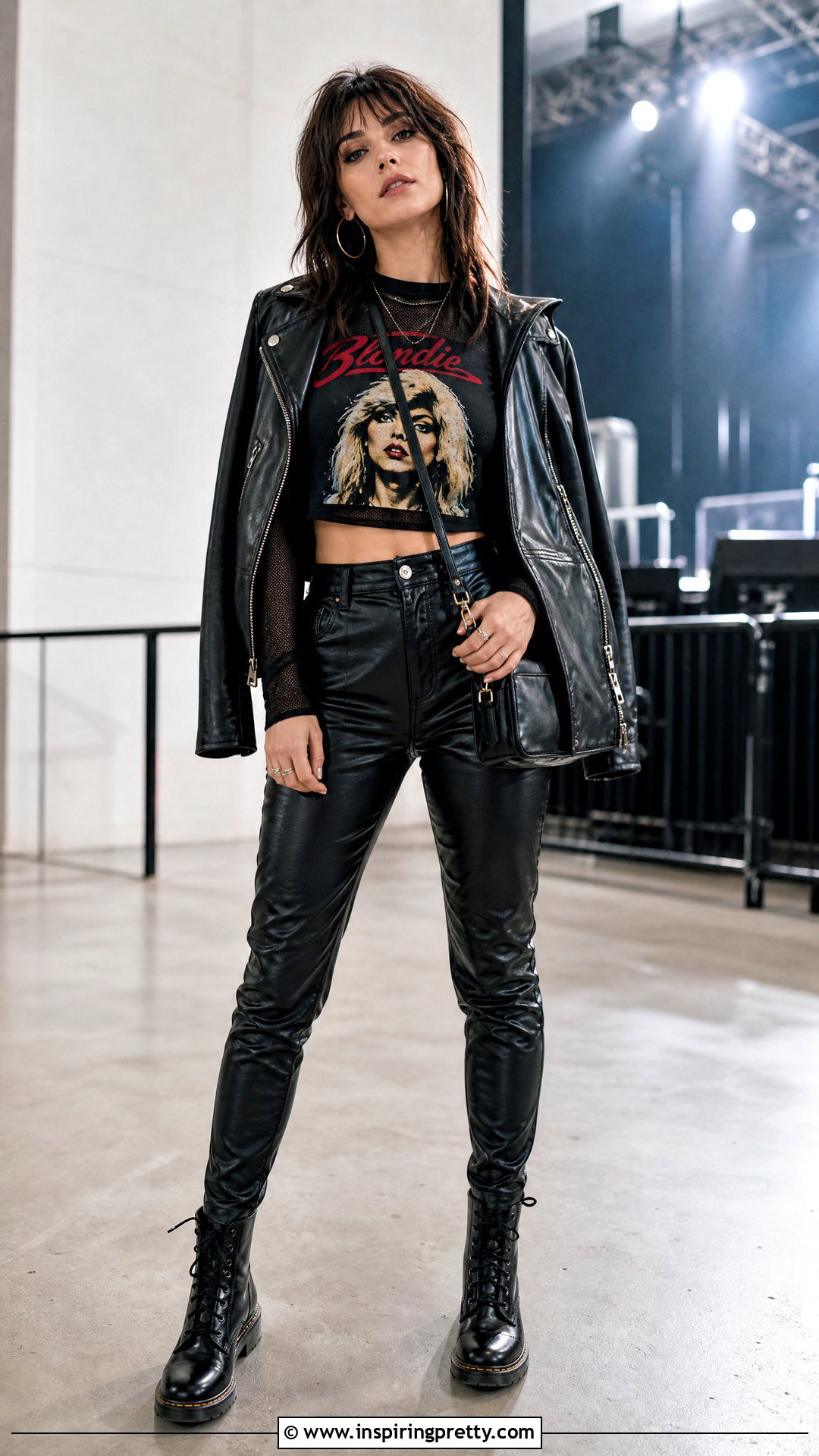 Blondie Crop Top Over A Mesh Long Sleeve Top - 20 Blondie Crop Top outfit ideas