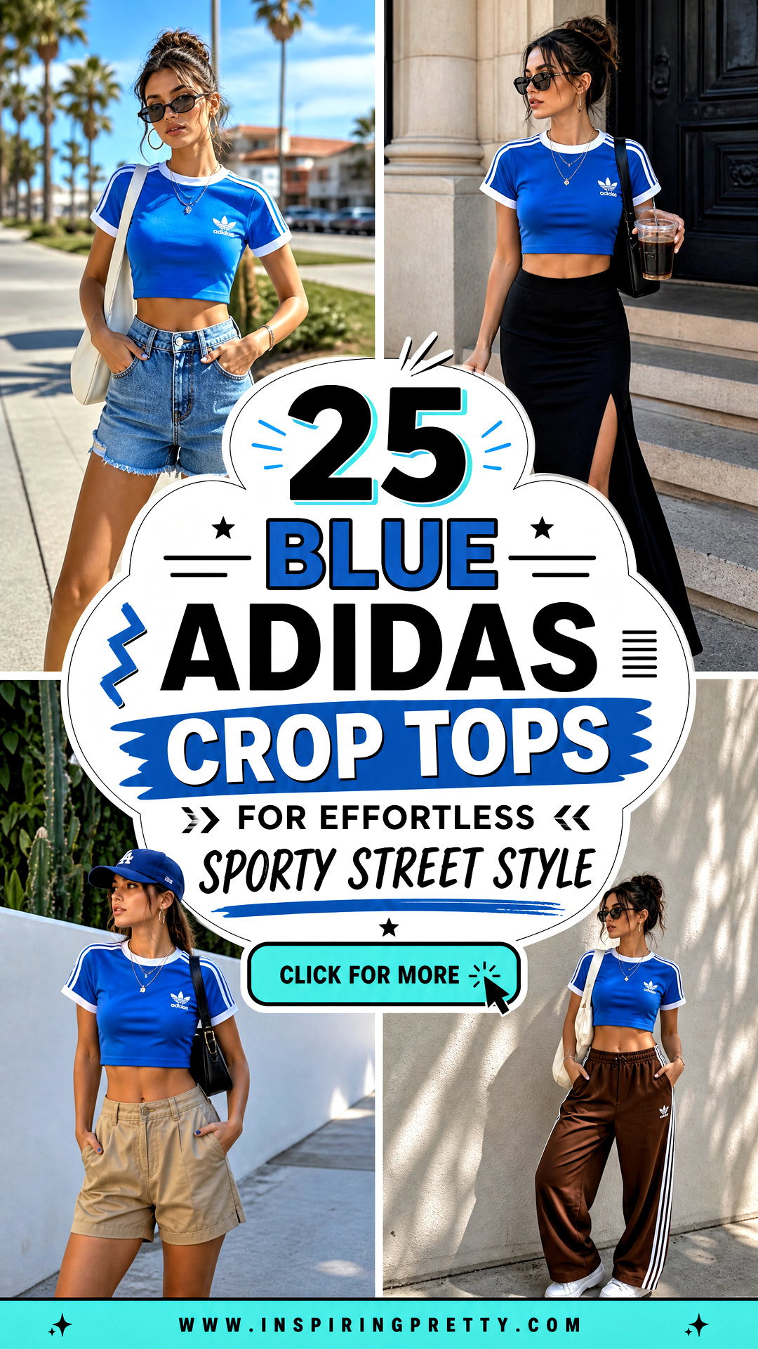 25 Blue Adidas Crop Tops for Effortless Sporty Street Style - 25 Blue Adidas Crop Tops for Effortless Sporty Street Style