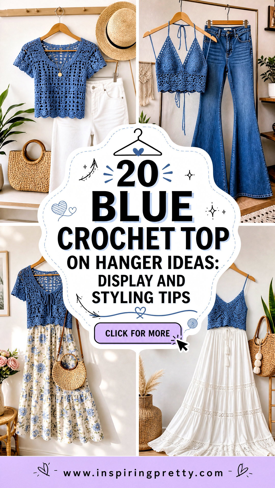 20 Blue Crochet Top On Hanger Ideas Display and Styling Tips - 20 Blue Crochet Top On Hanger Ideas: Display and Styling Tips