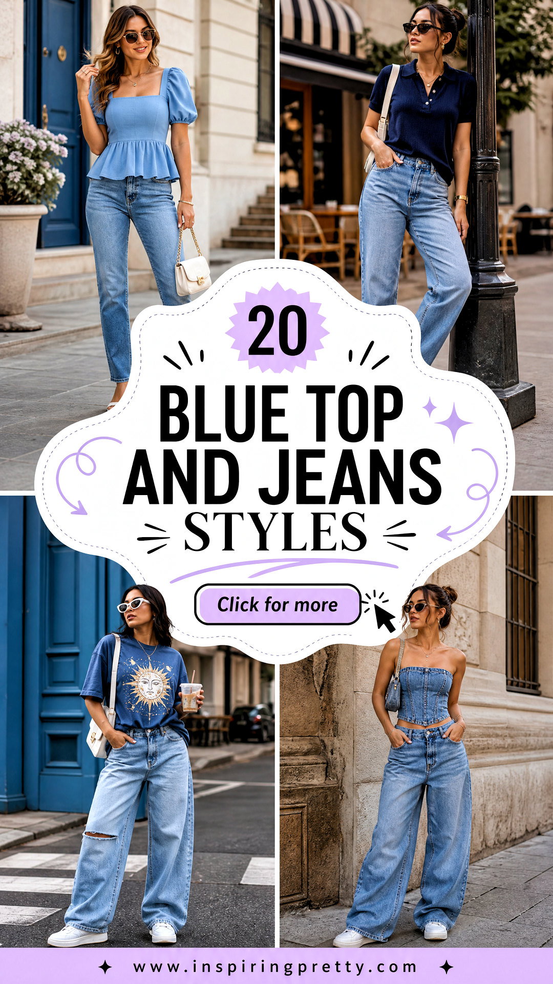20 Blue Top And Jeans Styles for Effortless Everyday Looks - 20 Blue Top And Jeans Styles for Effortless Everyday Looks