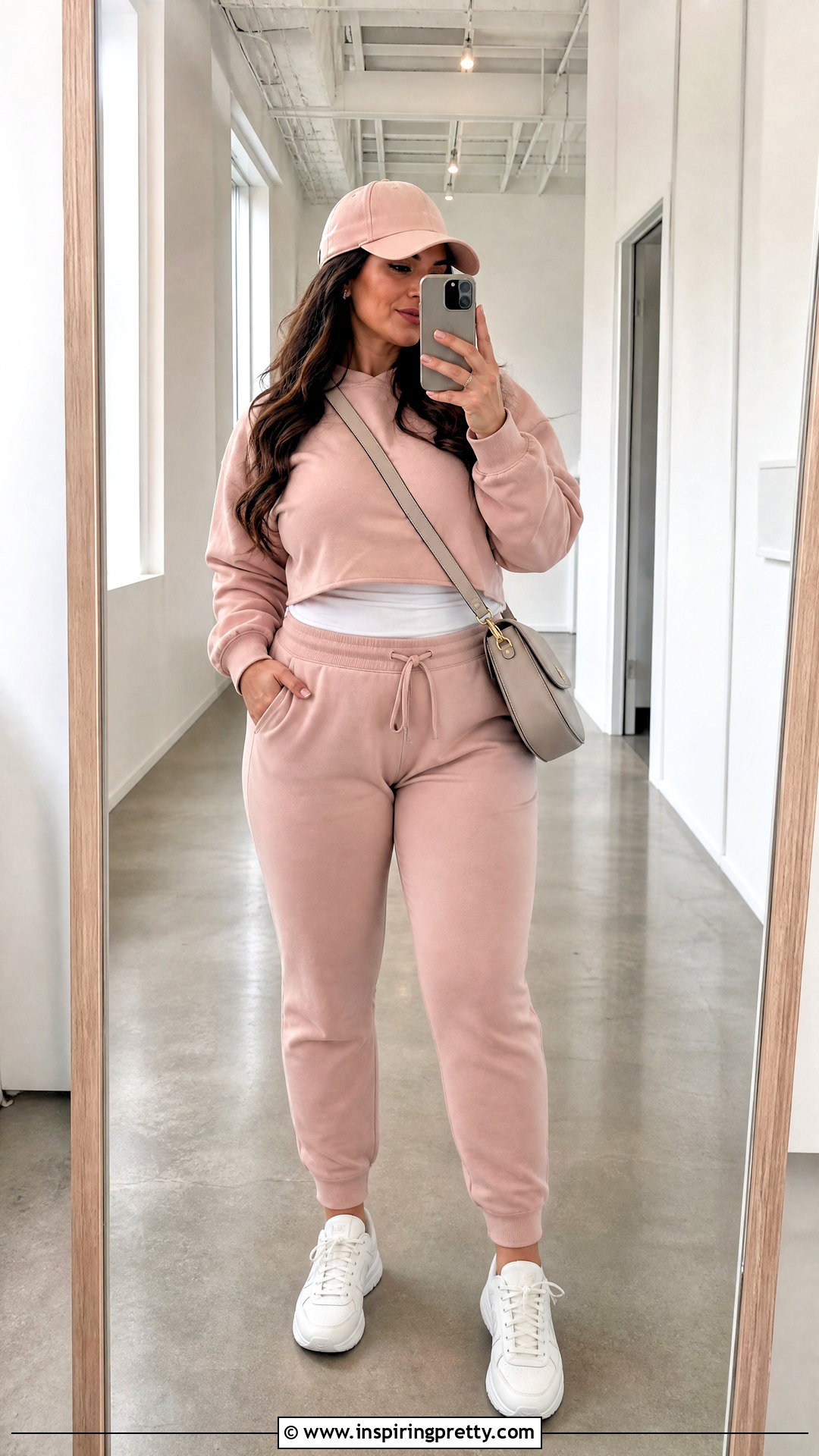 Blush Pastel Crop Top With Matching Joggers - 20 pastel crop tops collections