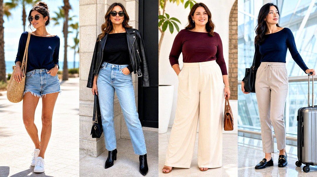 50 Boat Neck Tops Outfit Ideas for Elegant Everyday Looks