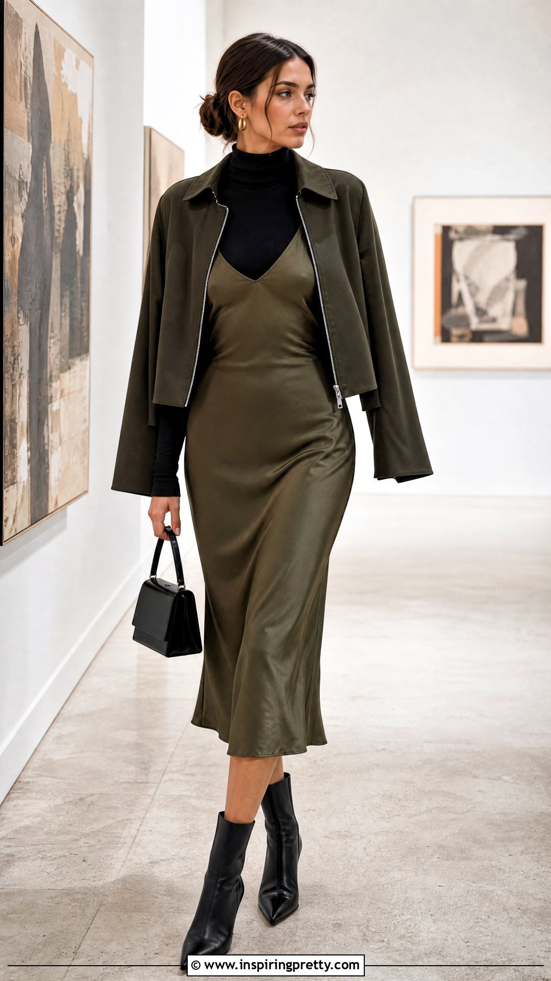 Bodysuit Under A Slip Dress - 50 body top outfit ideas