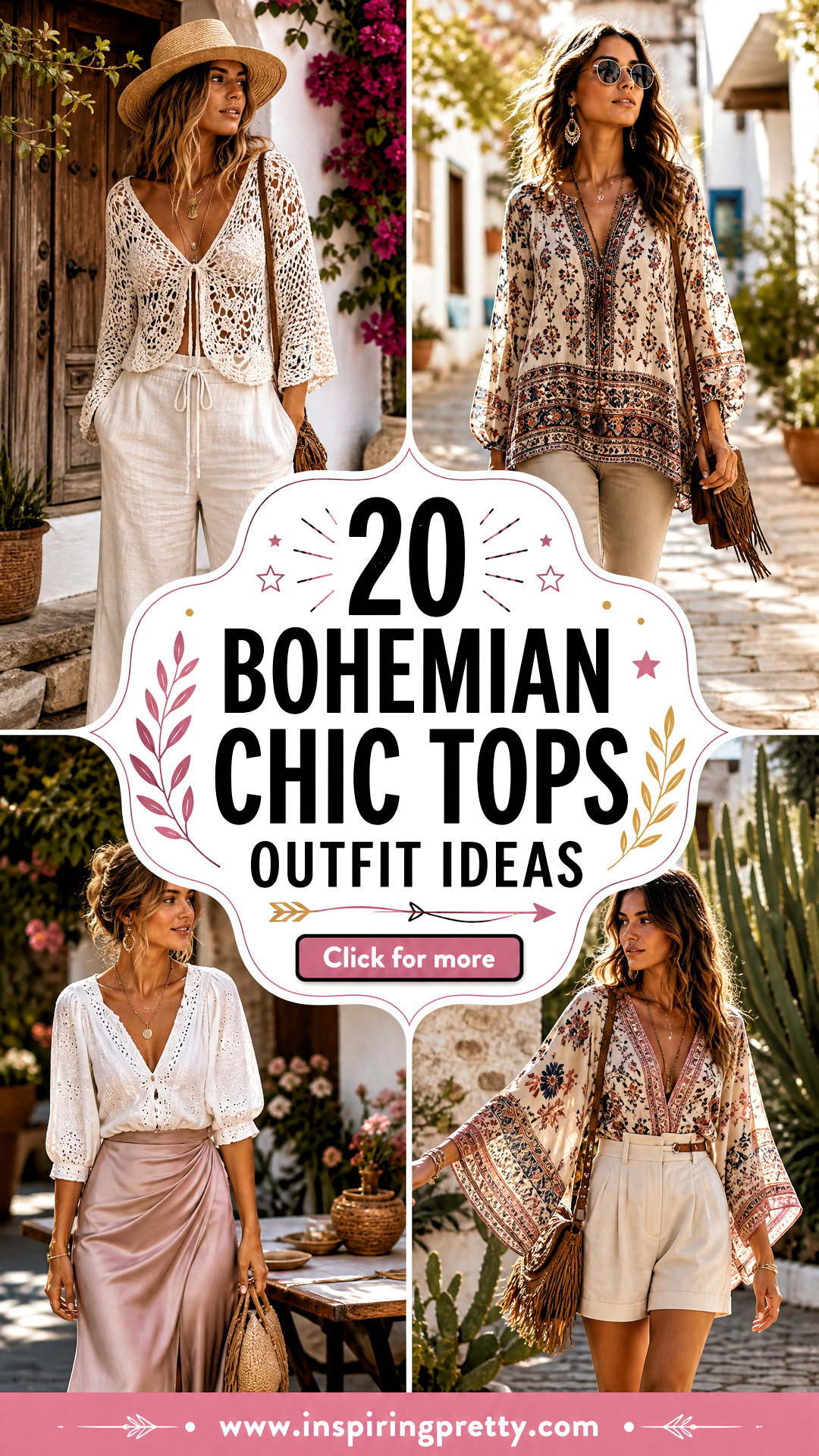 20 Bohemian Chic Tops Outfit Ideas for Free-Spirited Style - 20 Bohemian Chic Tops Outfit Ideas for Free-Spirited Style