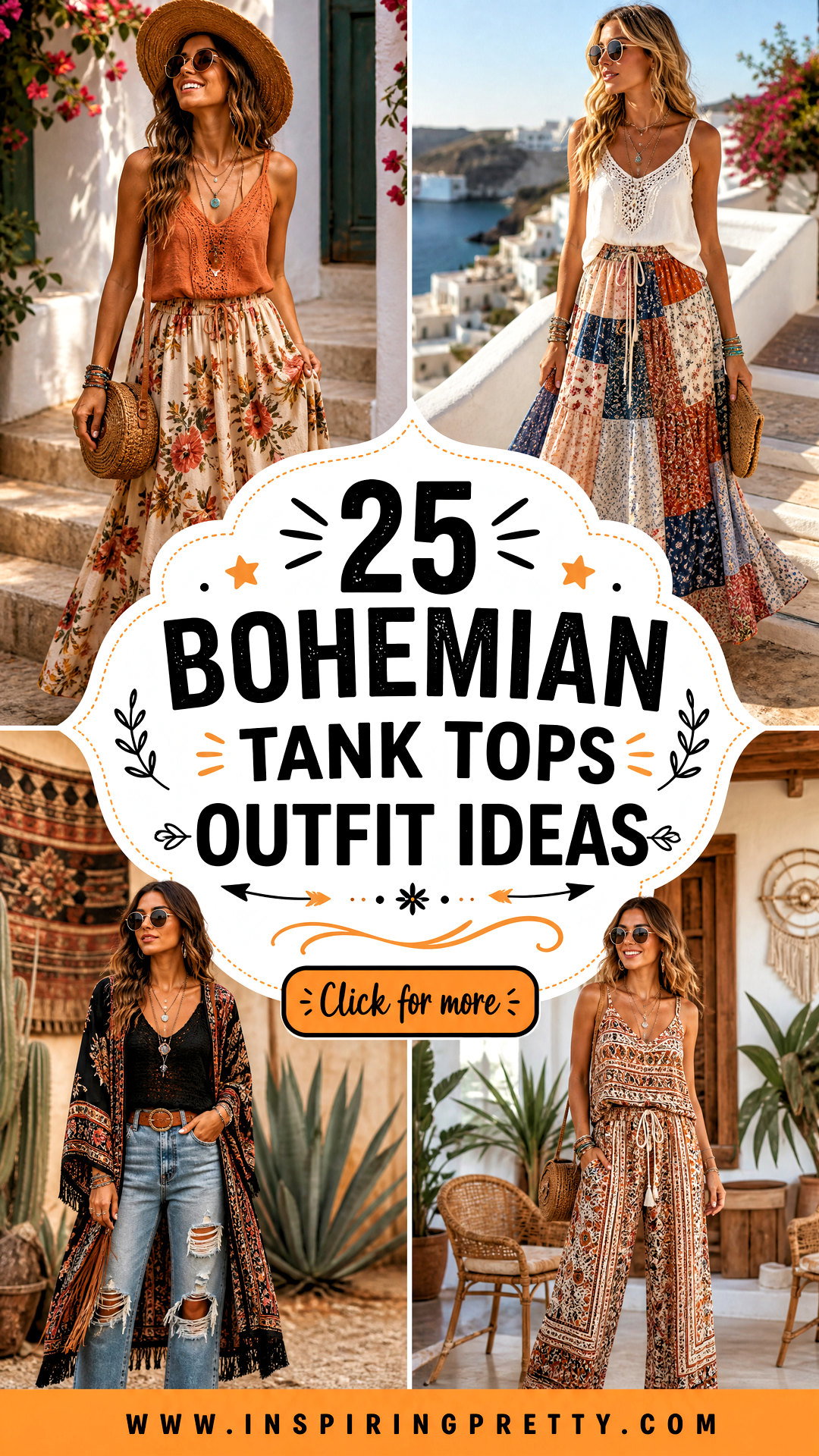 25 Bohemian Tank Tops Outfit Ideas for Carefree Summer Style - 25 Bohemian Tank Tops Outfit Ideas for Carefree Summer Style