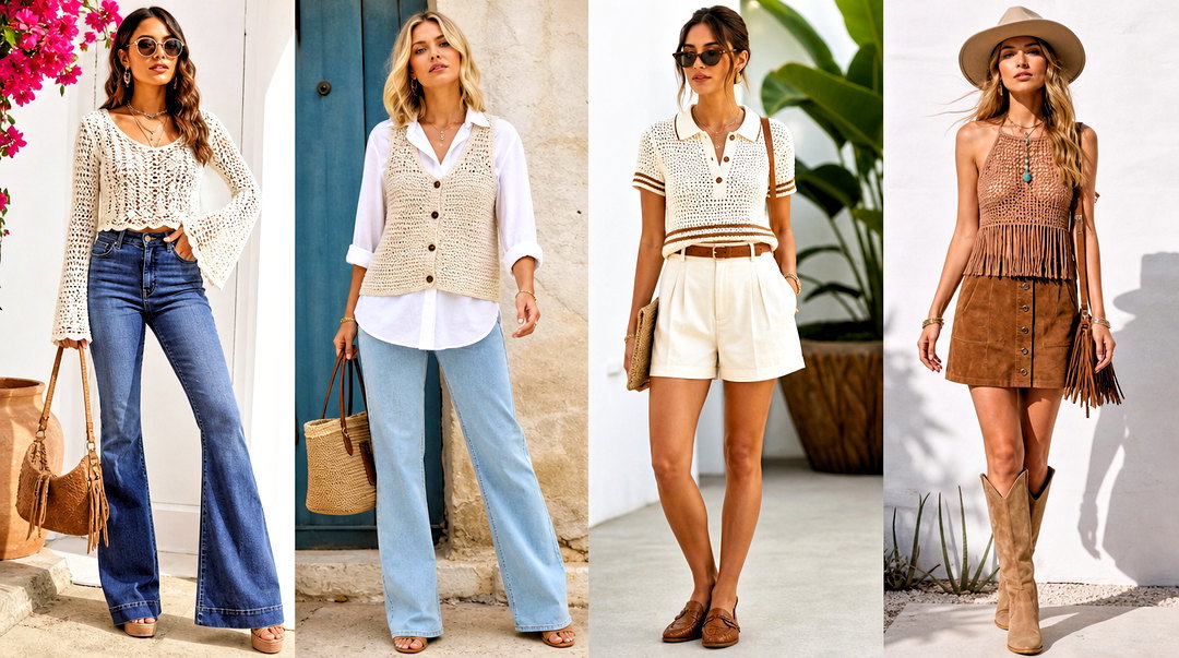 20 Boho Crochet Tops for Women for Breezy Summer Style