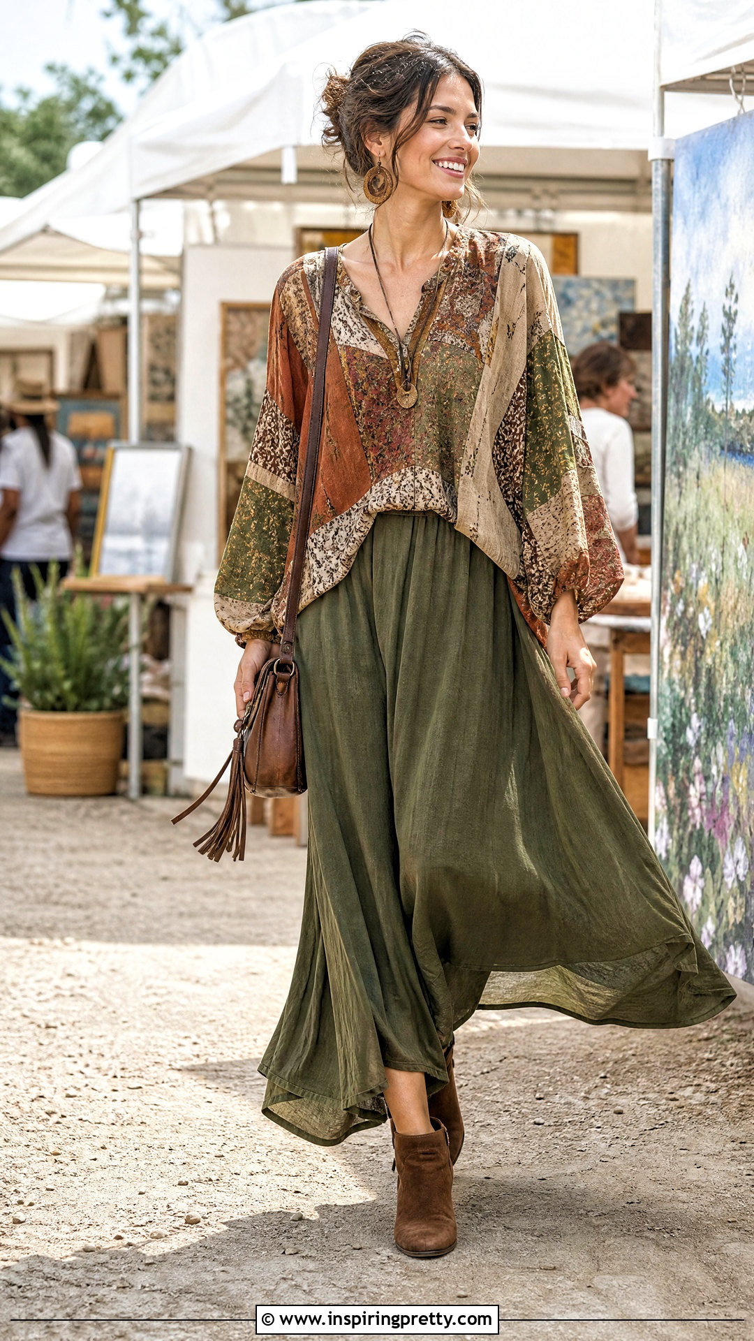 Boho Patchwork Top Outfit - 50 patchwork top outfit ideas