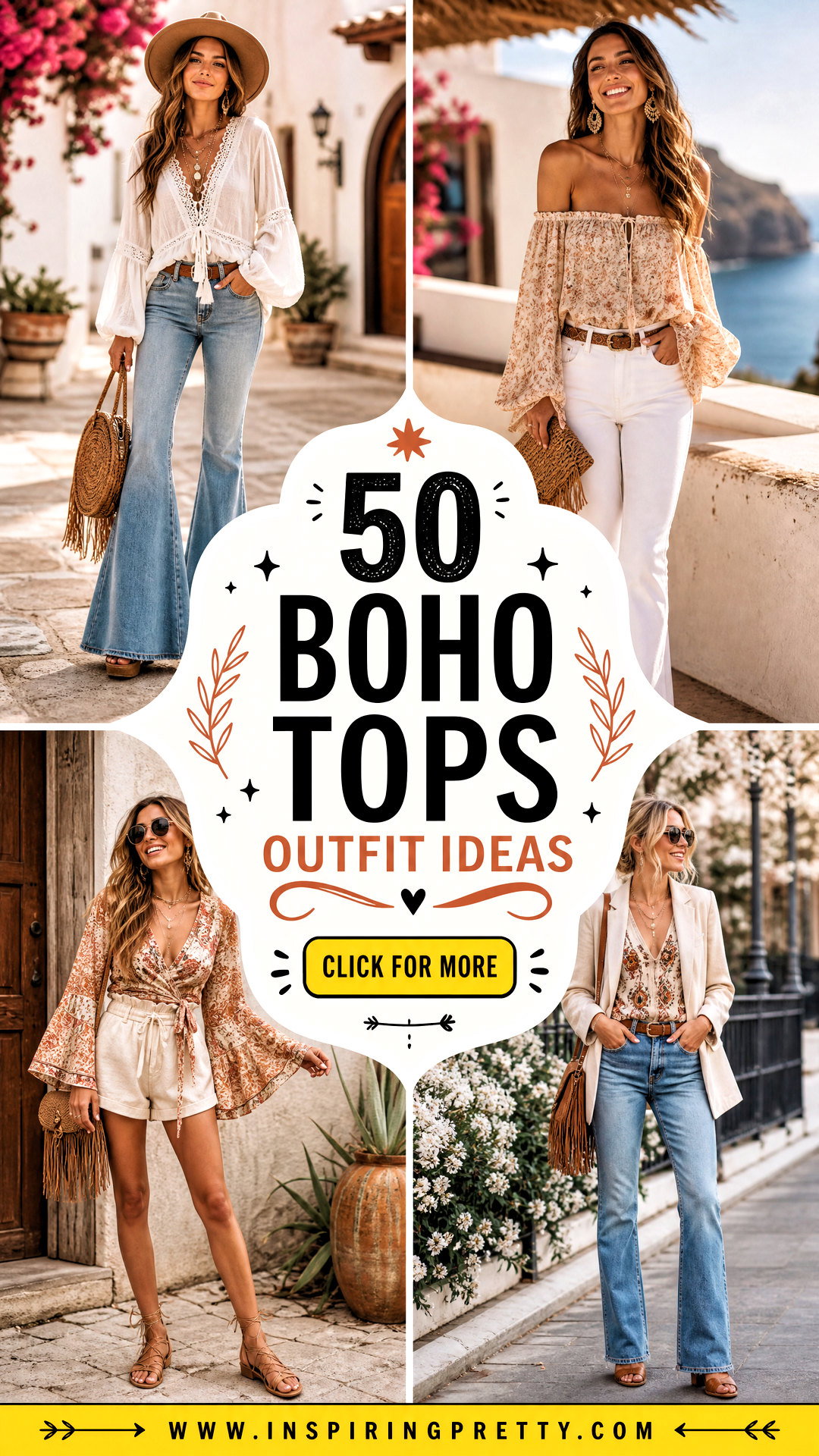 50 Boho Tops Outfit Ideas for Free-Spirited Summer Style - 50 Boho Tops Outfit Ideas for Free-Spirited Summer Style