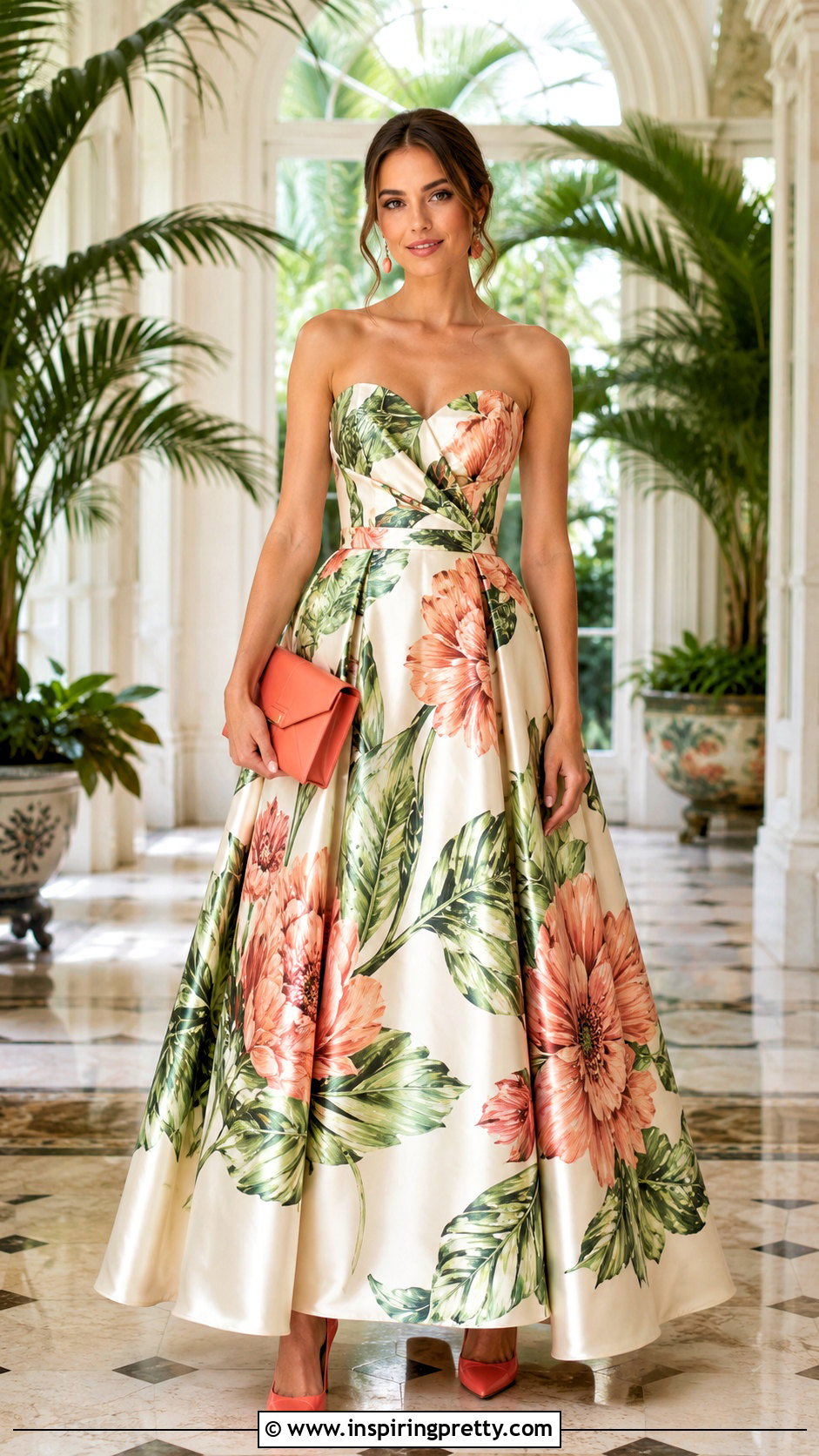 Botanical Print Couture Gown - 50 top couture ideas