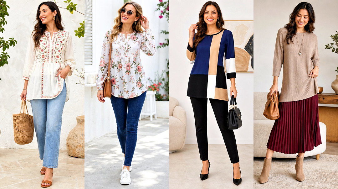 20 Boutique Tunic Tops Outfit Ideas for Polished Comfort