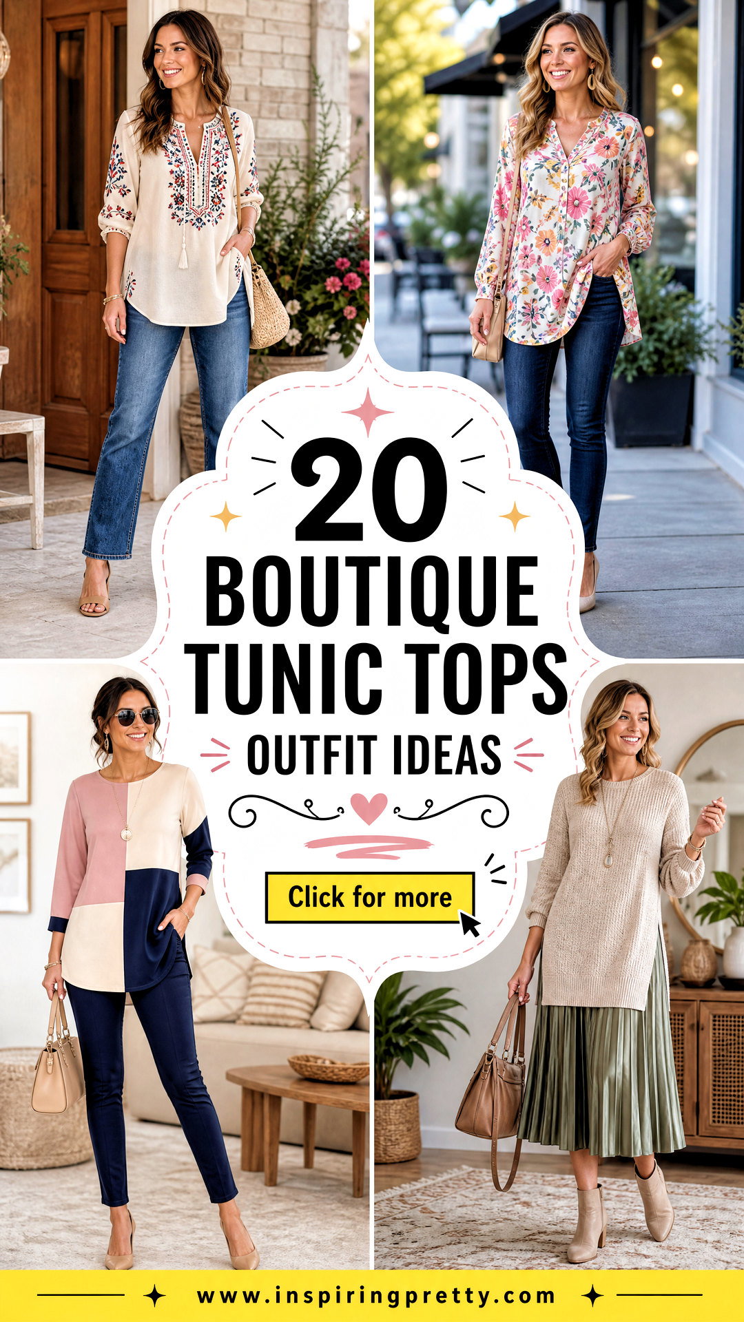 20 Boutique Tunic Tops Outfit Ideas for Polished Comfort - 20 Boutique Tunic Tops Outfit Ideas for Polished Comfort