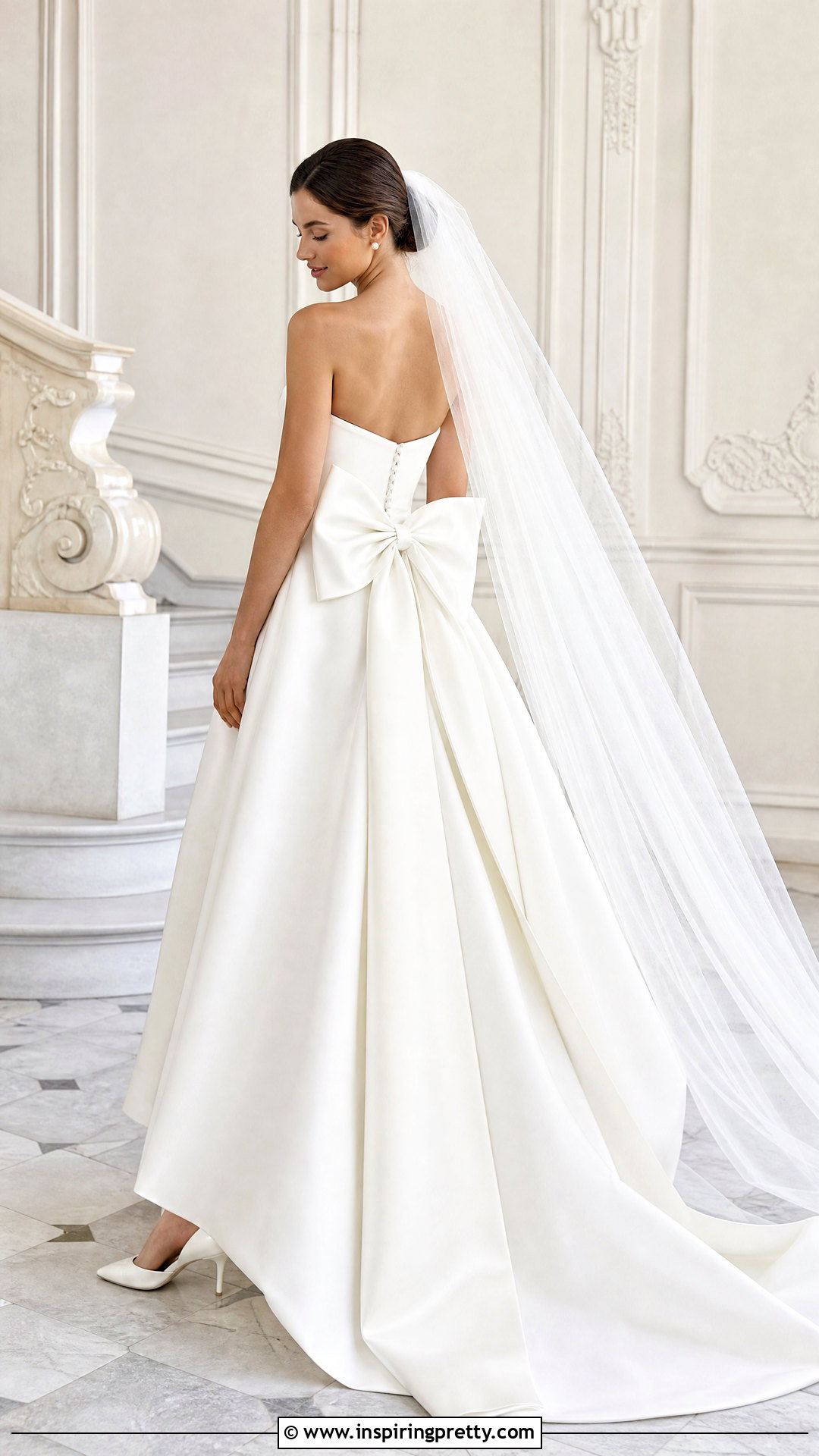 Bow Back Bustier Wedding Dress - 25 wedding dress with bustier top outfit ideas