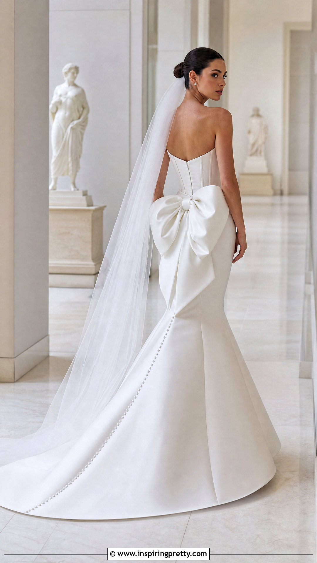 Bow Back Mermaid Wedding Dress With Corset Top - 25 Mermaid Wedding Dress With Corset Top outfit ideas