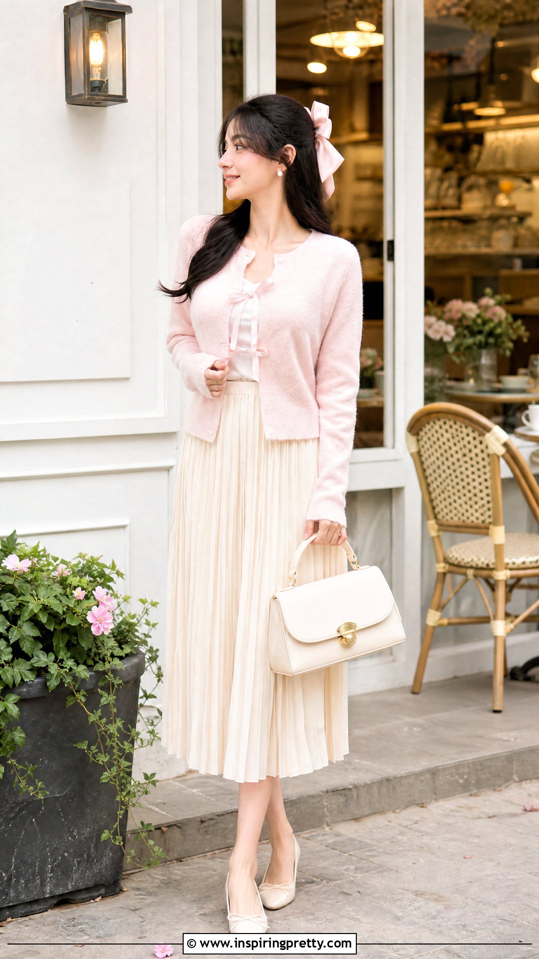 Bow Front Cardigan Princess Aesthetic Outfit - 20 princess aesthetic outfits shirts & tops