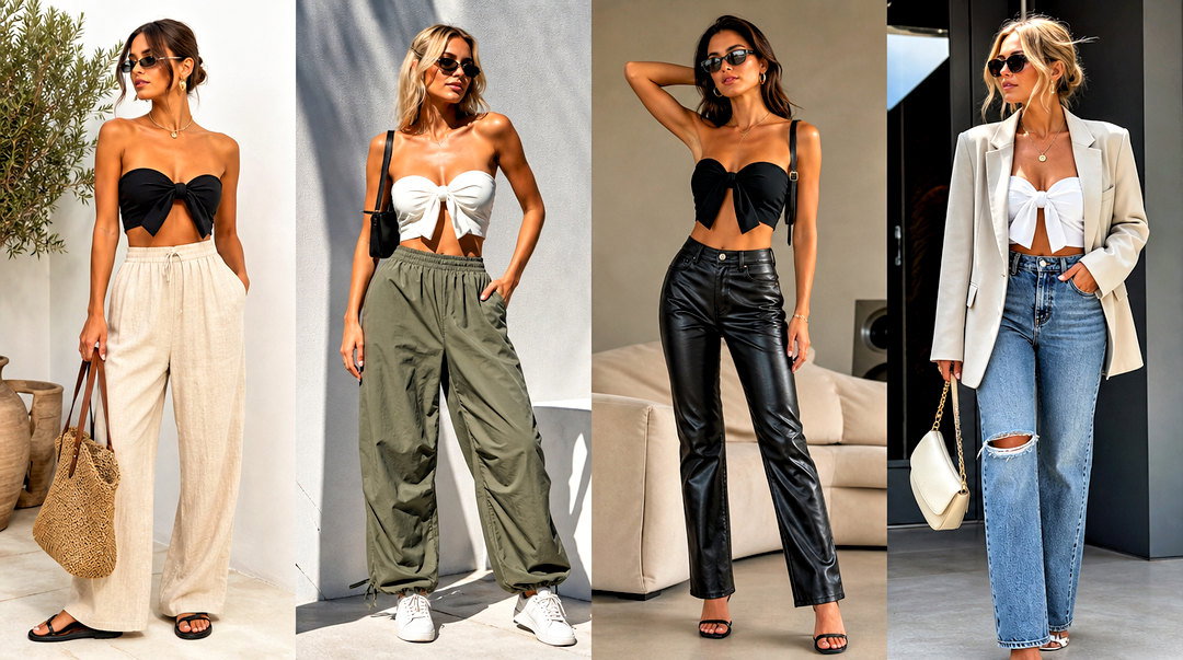 20 Bow Front Crop Top Outfit Ideas for Sweet Party Looks