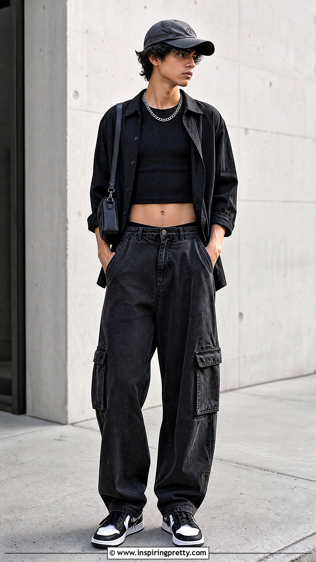 Boys Black Crop Top Outfit - 20 boys crop tops outfit ideas