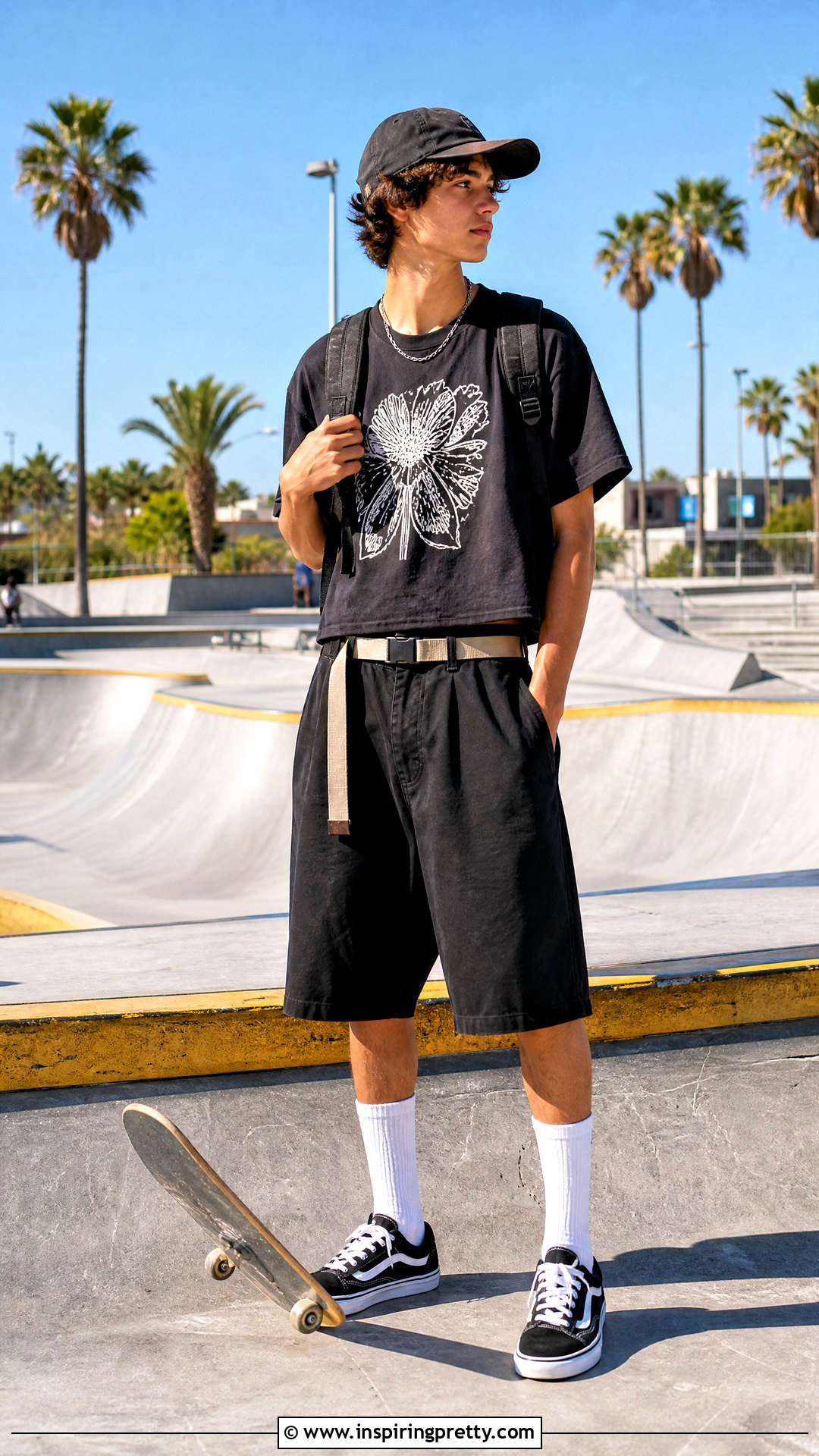 Boys Crop Top With Skater Shorts - 20 boys crop tops outfit ideas