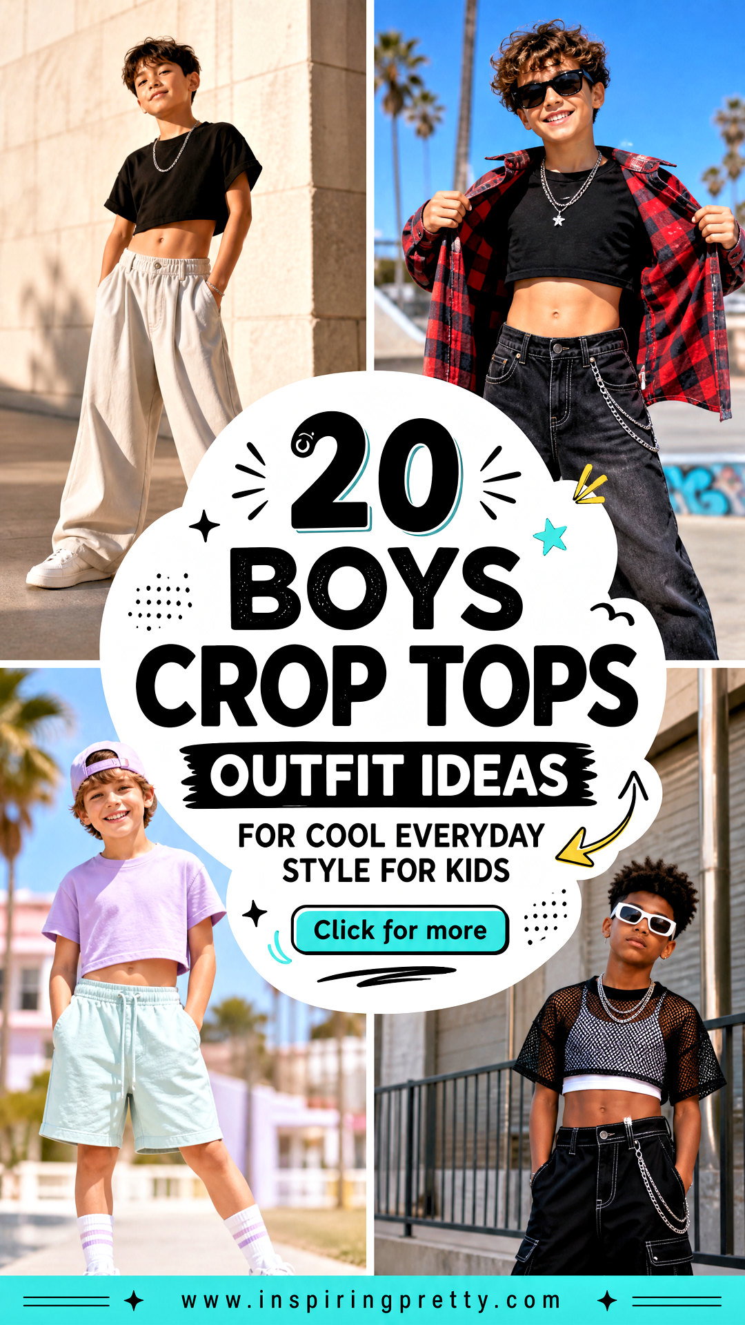 20 Boys Crop Tops Outfit Ideas for Cool Everyday Style for Kids - 20 Boys Crop Tops Outfit Ideas for Cool Everyday Style for Kids
