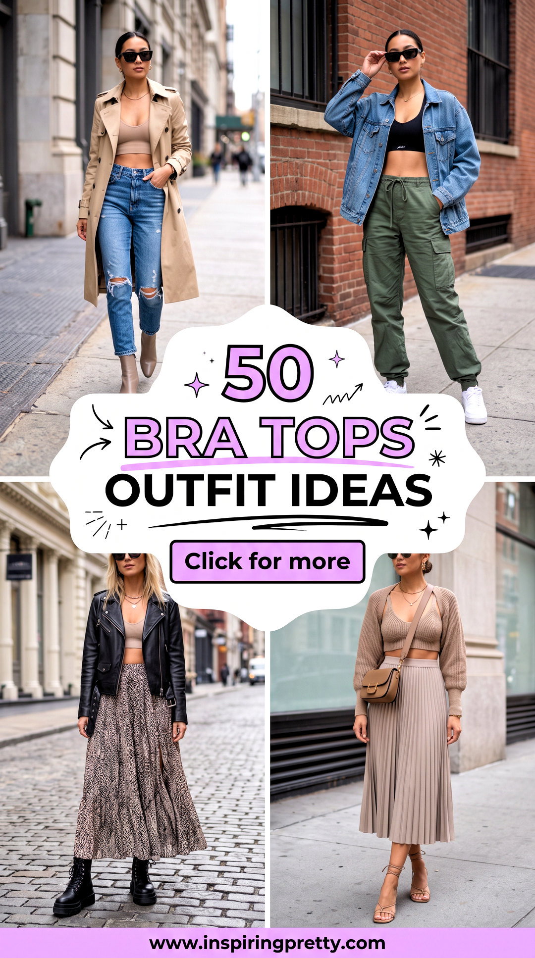 50 Bra Tops Outfit Ideas for Chic Layered Everyday Looks - 50 Bra Tops Outfit Ideas for Chic Layered Everyday Looks