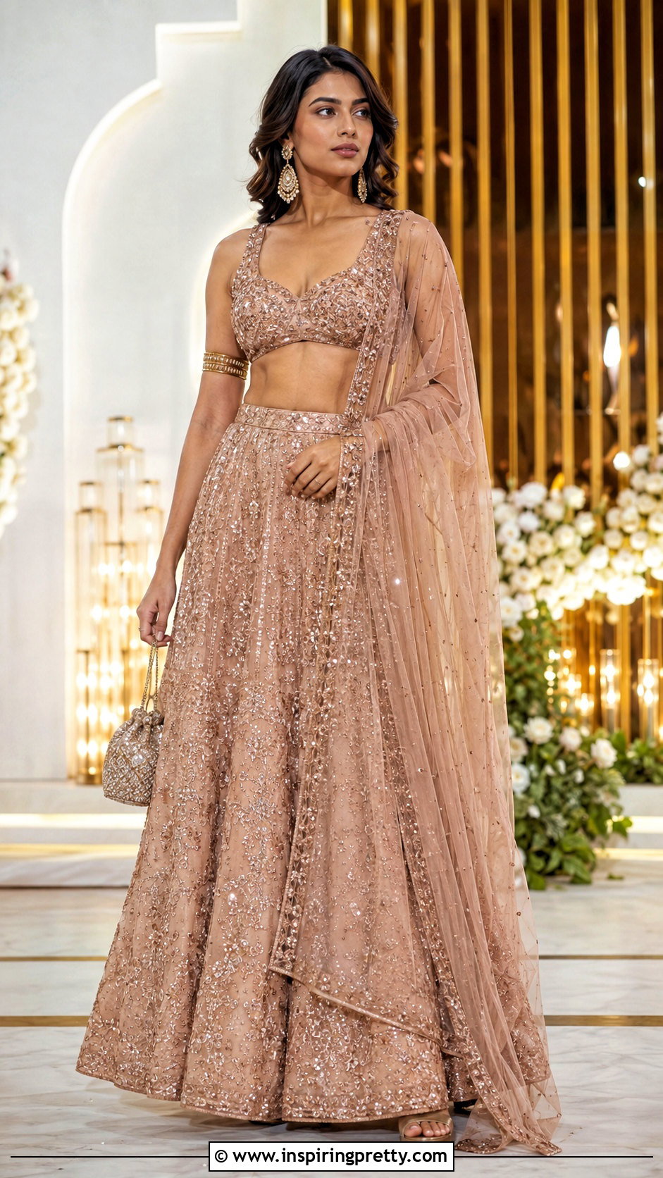 Bralette Crop Top Lehenga - 50 Modern Lehenga Designs Crop Tops outfit ideas