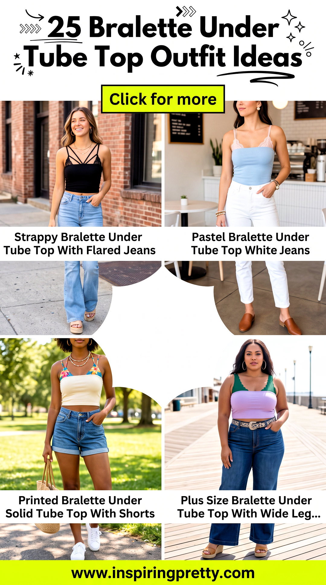 25 Bralette Under Tube Top Outfit Ideas for Clever Layering - 25 Bralette Under Tube Top Outfit Ideas for Clever Layering