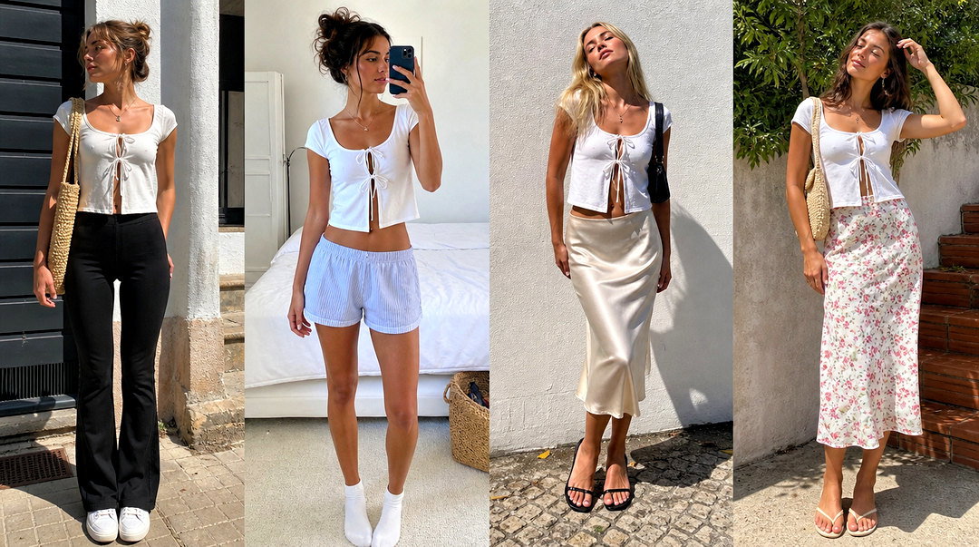 25 Brandy Melville Bow Top Outfit Ideas for Cute Everyday Style